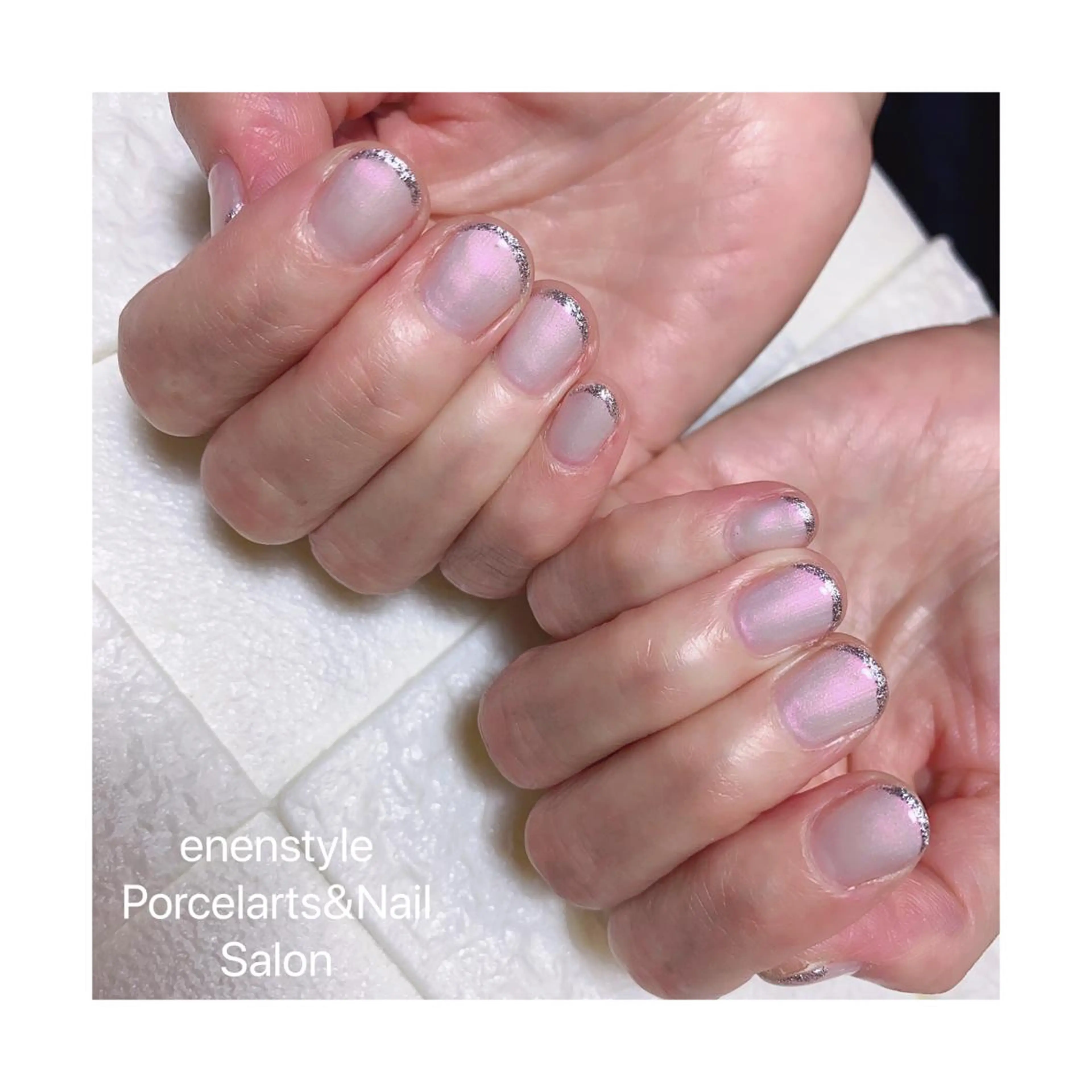 ショート ネイル ハンドネイル 👑enen style👑のネイルデザイン