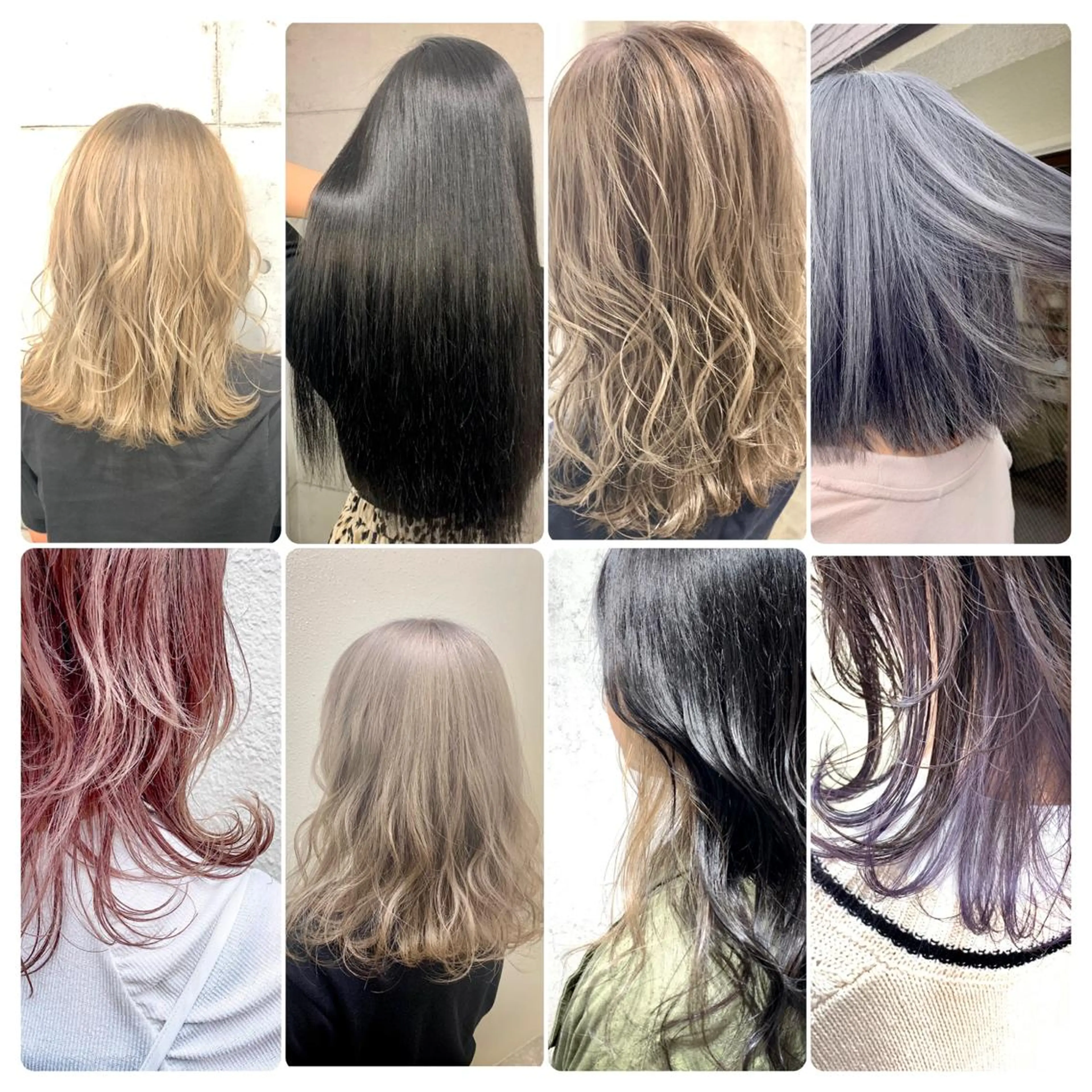 ミディアム カラー パーマ ヘアアレンジ メンズ キッズ ネイル マツエク・マツパ メンズブリーチ メンズハイライト メンズインナーカラー メンズ韓国風 アディクシーカラー 切りっぱなしヘアボブ ミディアムヘアRYOのヘアスタイル