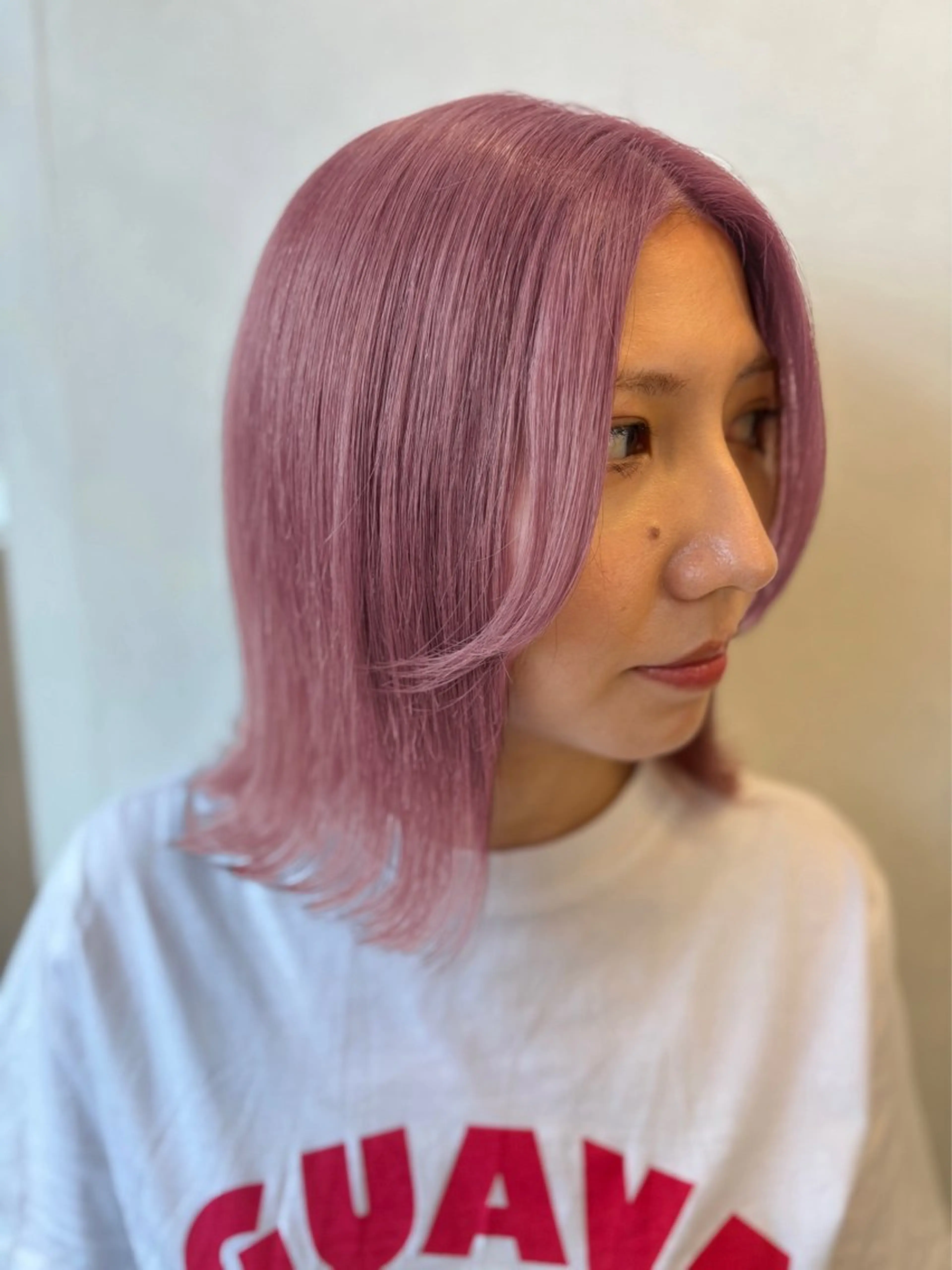 ショート カラー ピンクカラー てんま さやかのヘアスタイル