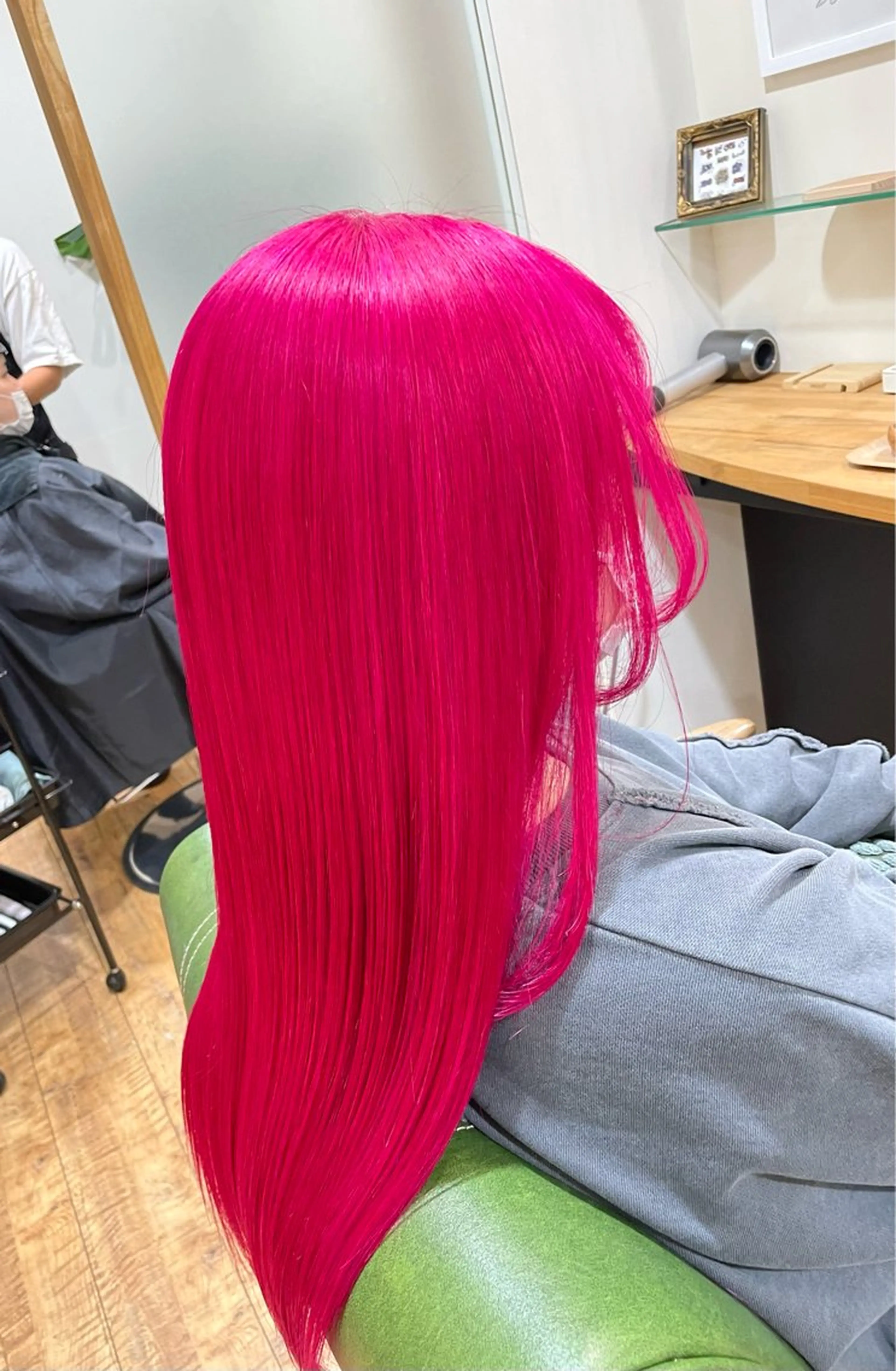 ロング カラー ピンクカラー ブリーチ👩‍🦳/ ‪✂︎MANAMIのヘアスタイル