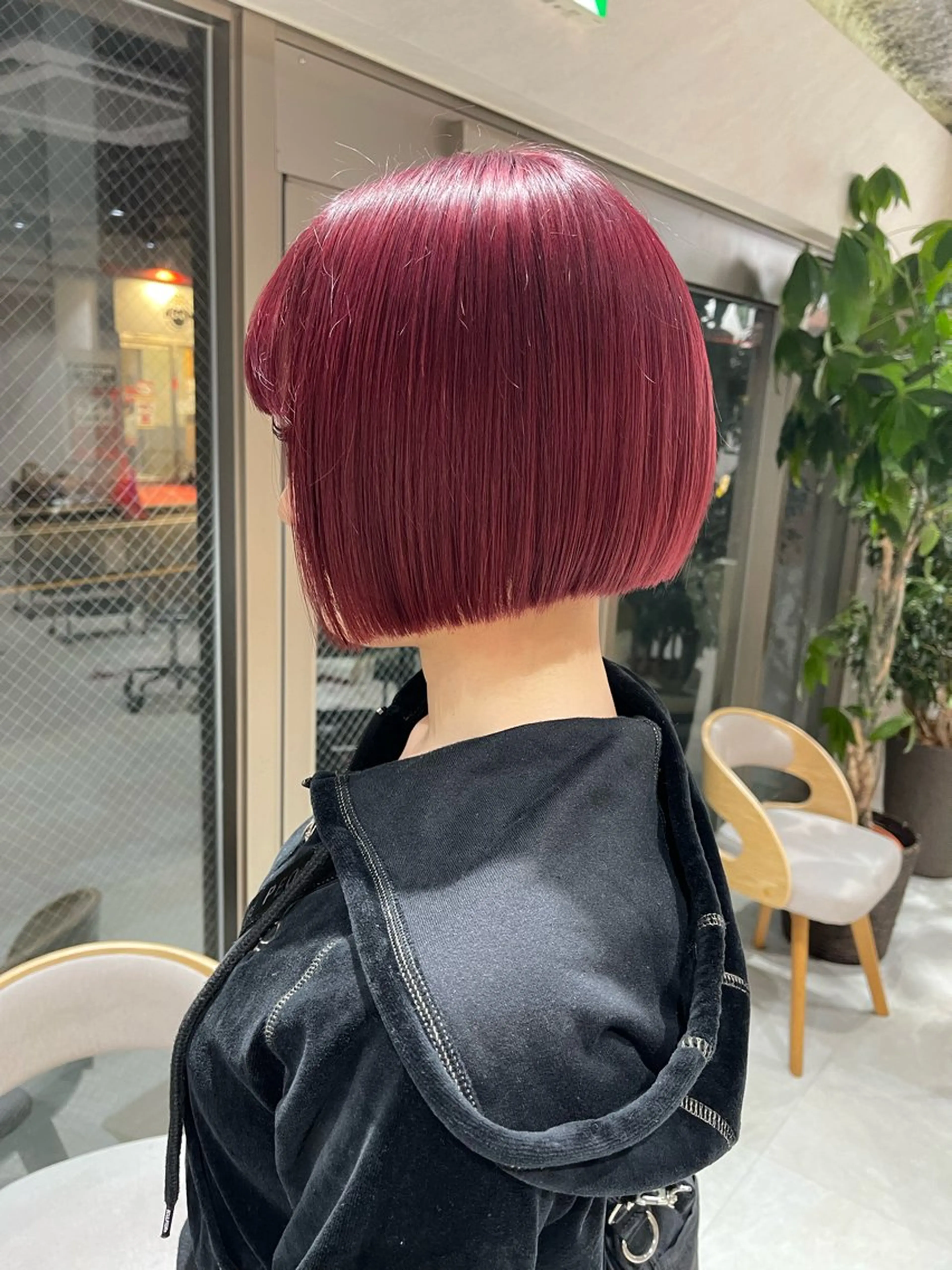 ショート カラー レッドカラー ボブ ヘアカラー トリートメント ヘアセット 🩵ボブ/レイヤー /髪質改善🩵のヘアスタイル