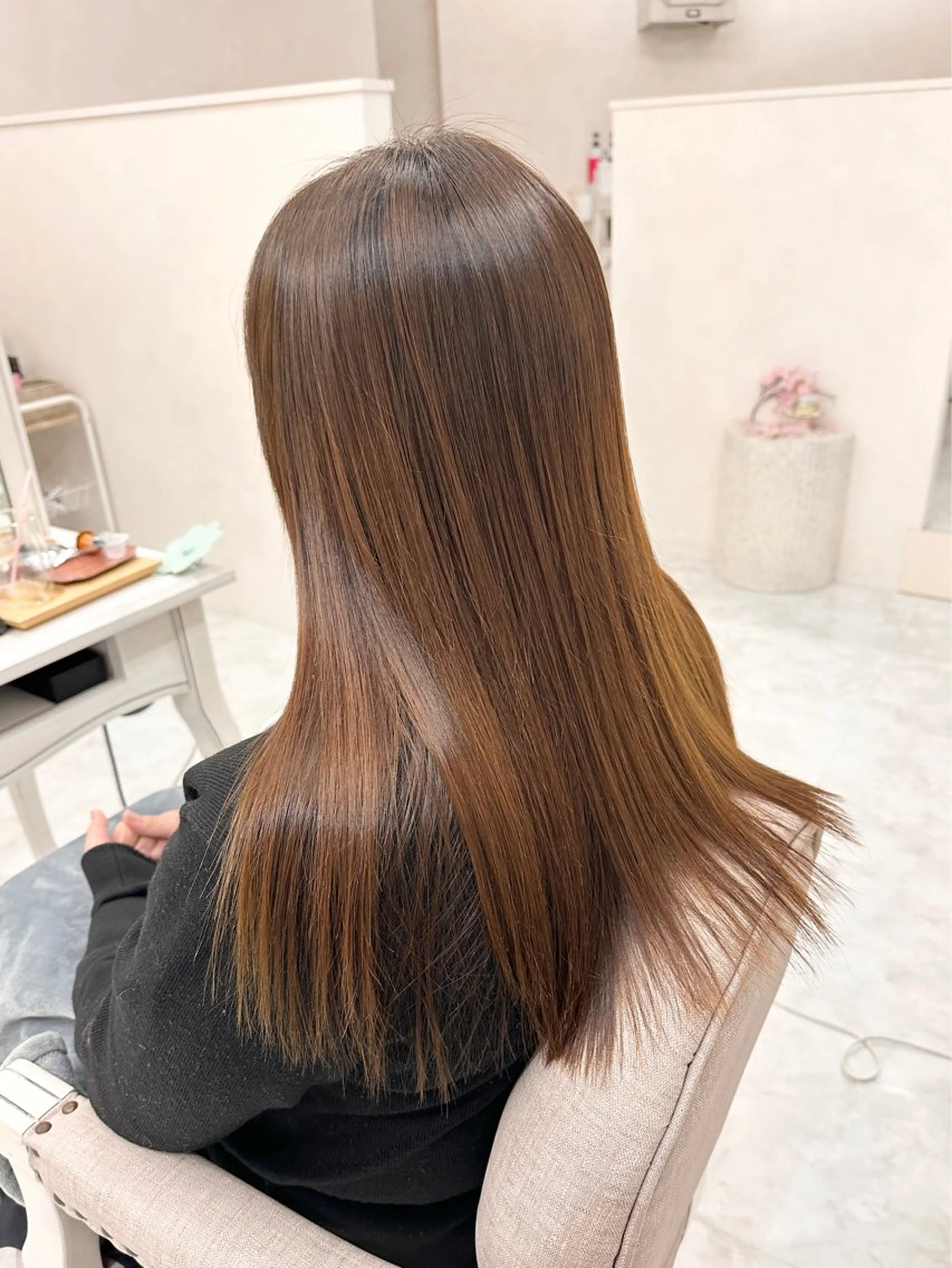 ロング パーマ 縮毛矯正 レディース縮毛矯正 モデル募集 / 岡本のヘアスタイル