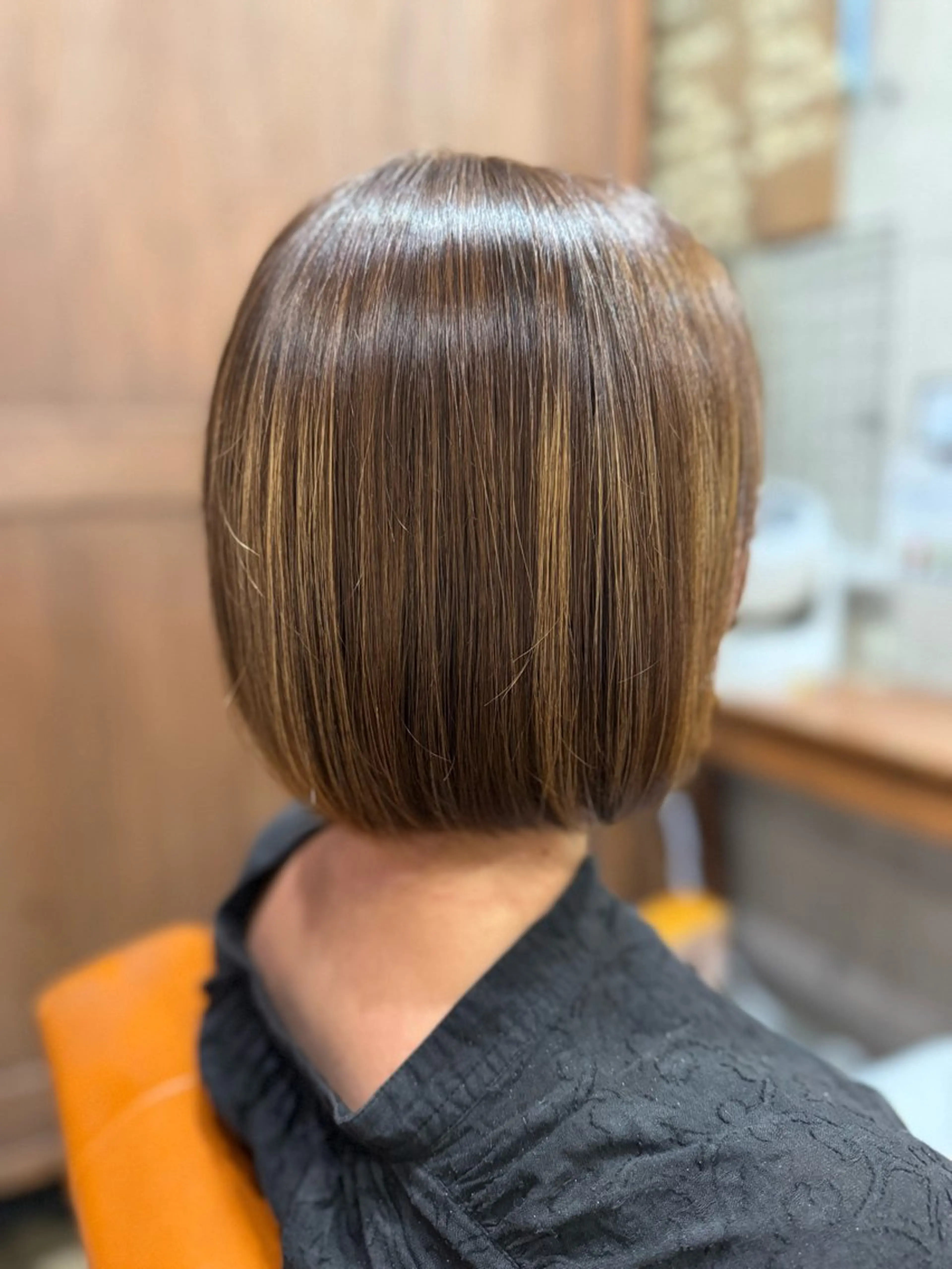 ミディアム ボブ カット ヘアカラー トリートメント Cadre新小岩🫧 栗原葵のヘアスタイル