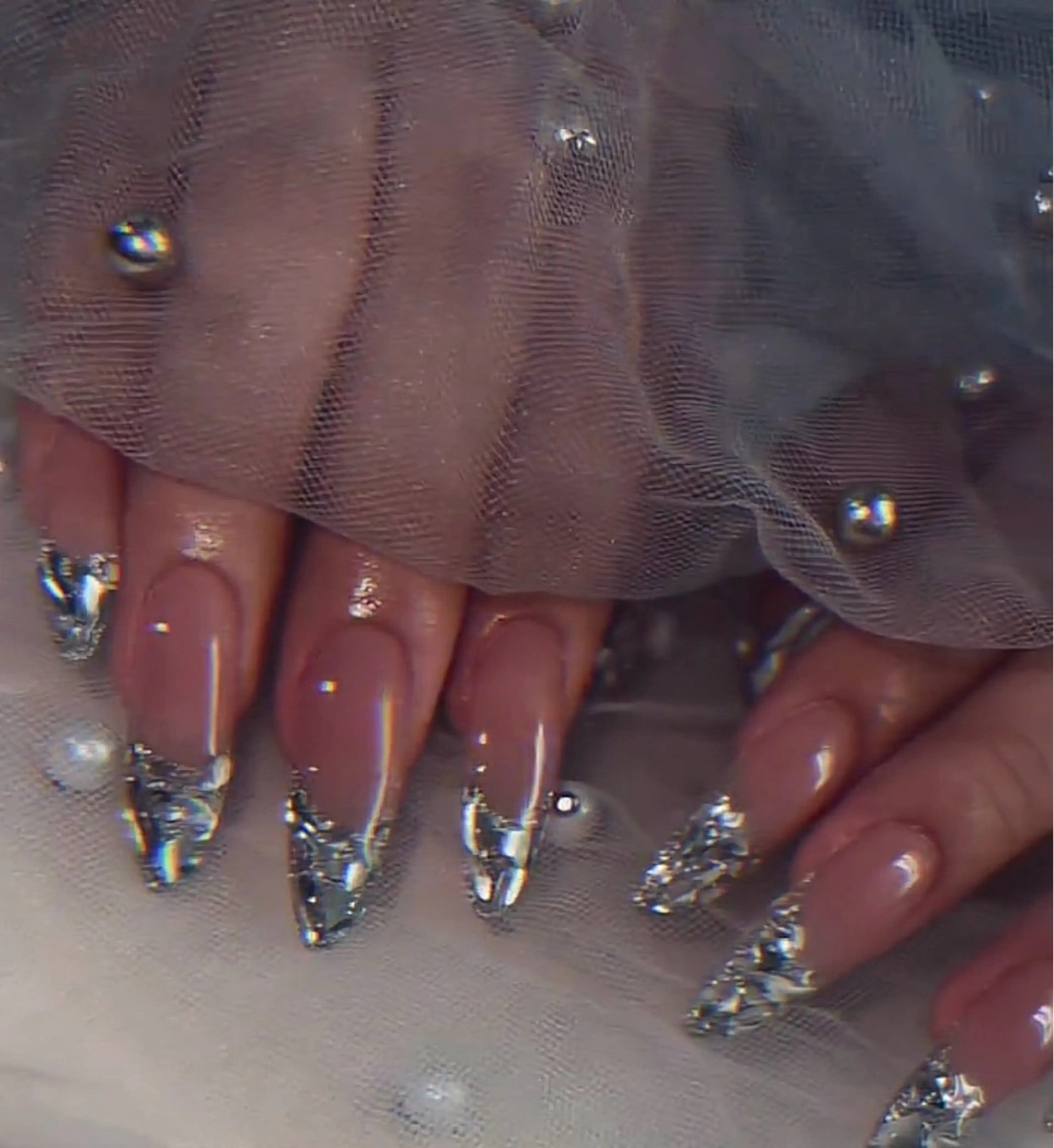 ネイル アートネイル フットネイル ジェルネイル ハート マグネットネイル Babarla　Nail　Salon所属・babarla Nailのネイルデザイン