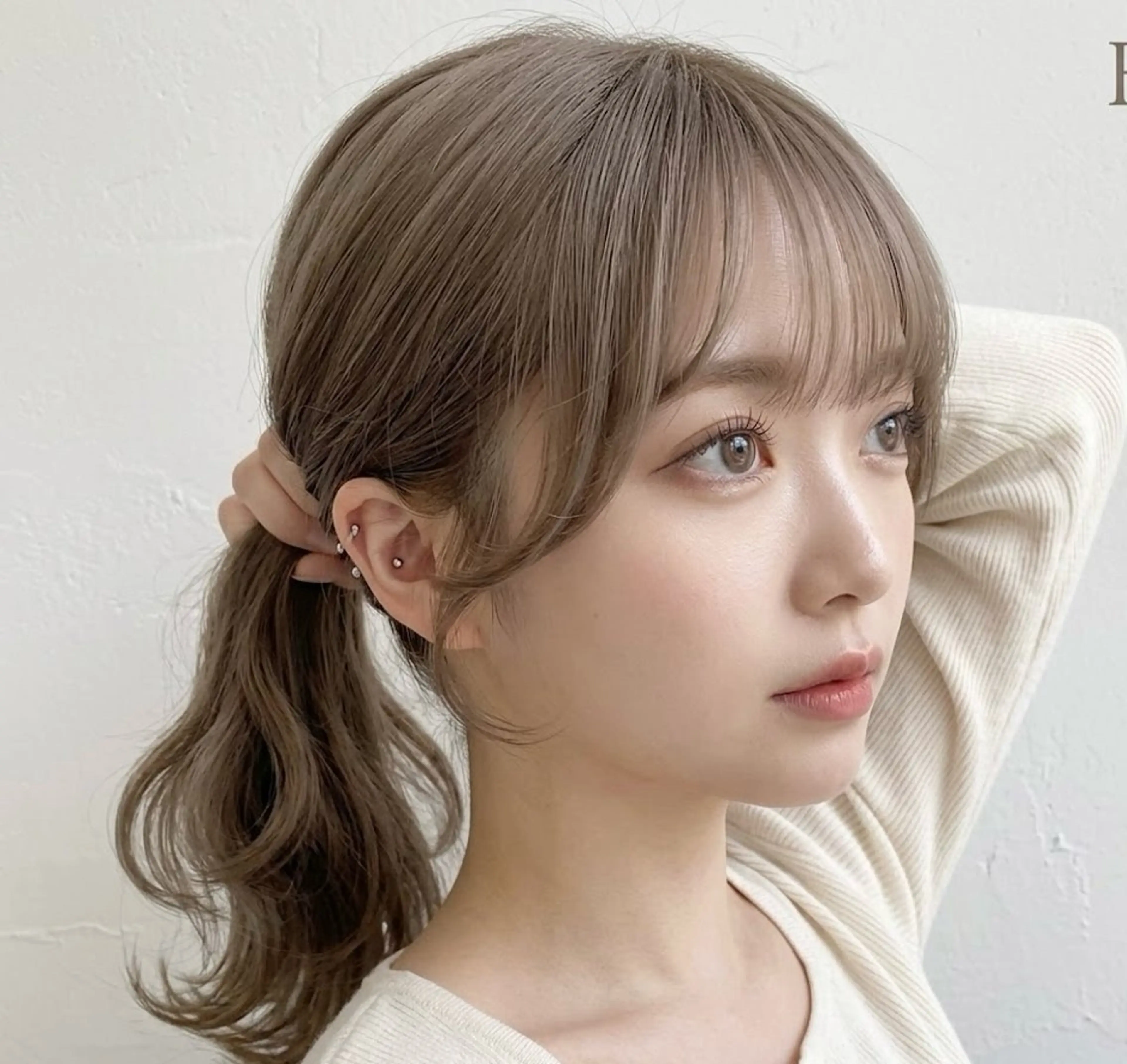 ロング 【渋谷】中顔面短縮 ｜髪質改善｜れんのヘアスタイル