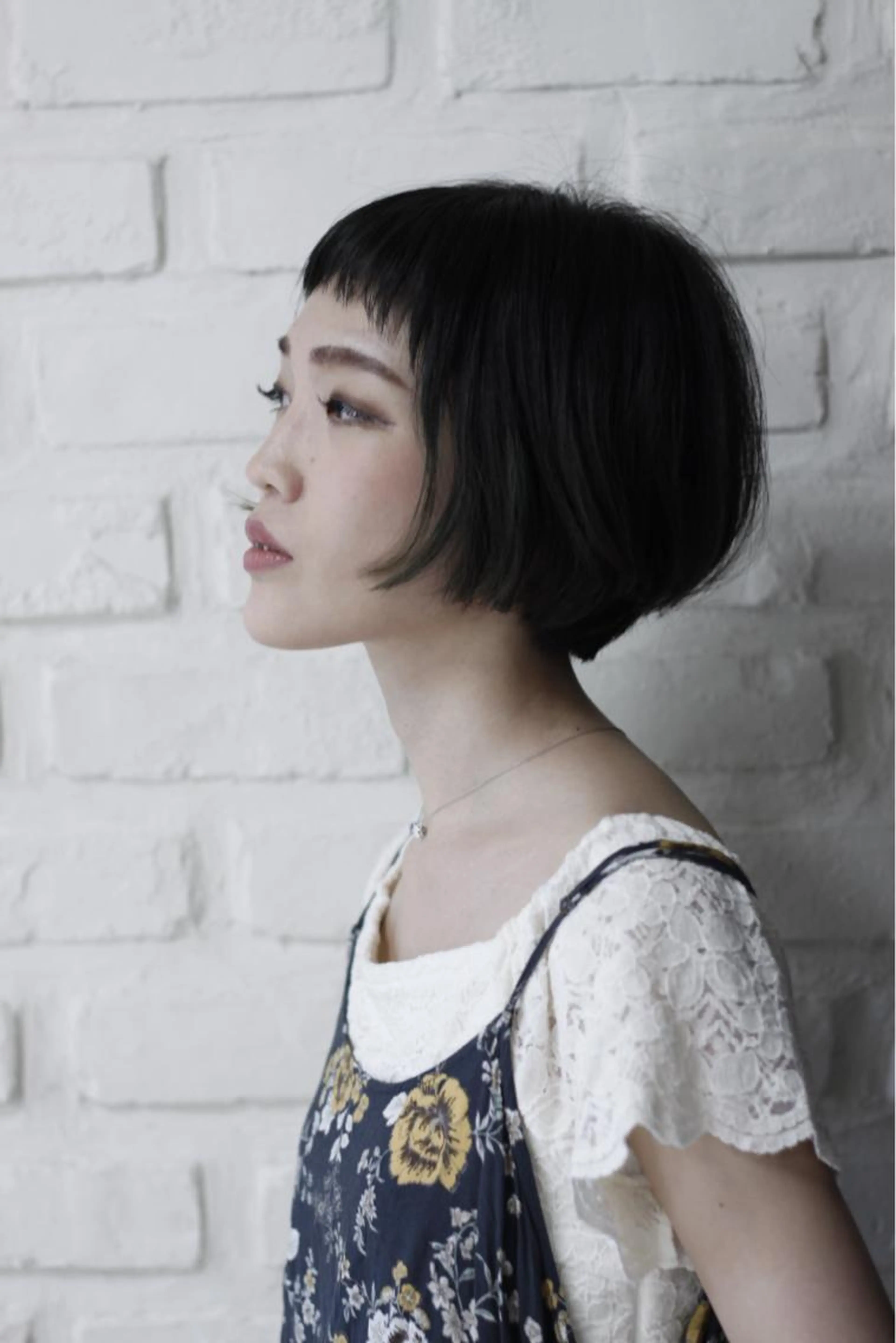 カット前髪縮毛矯正の写真