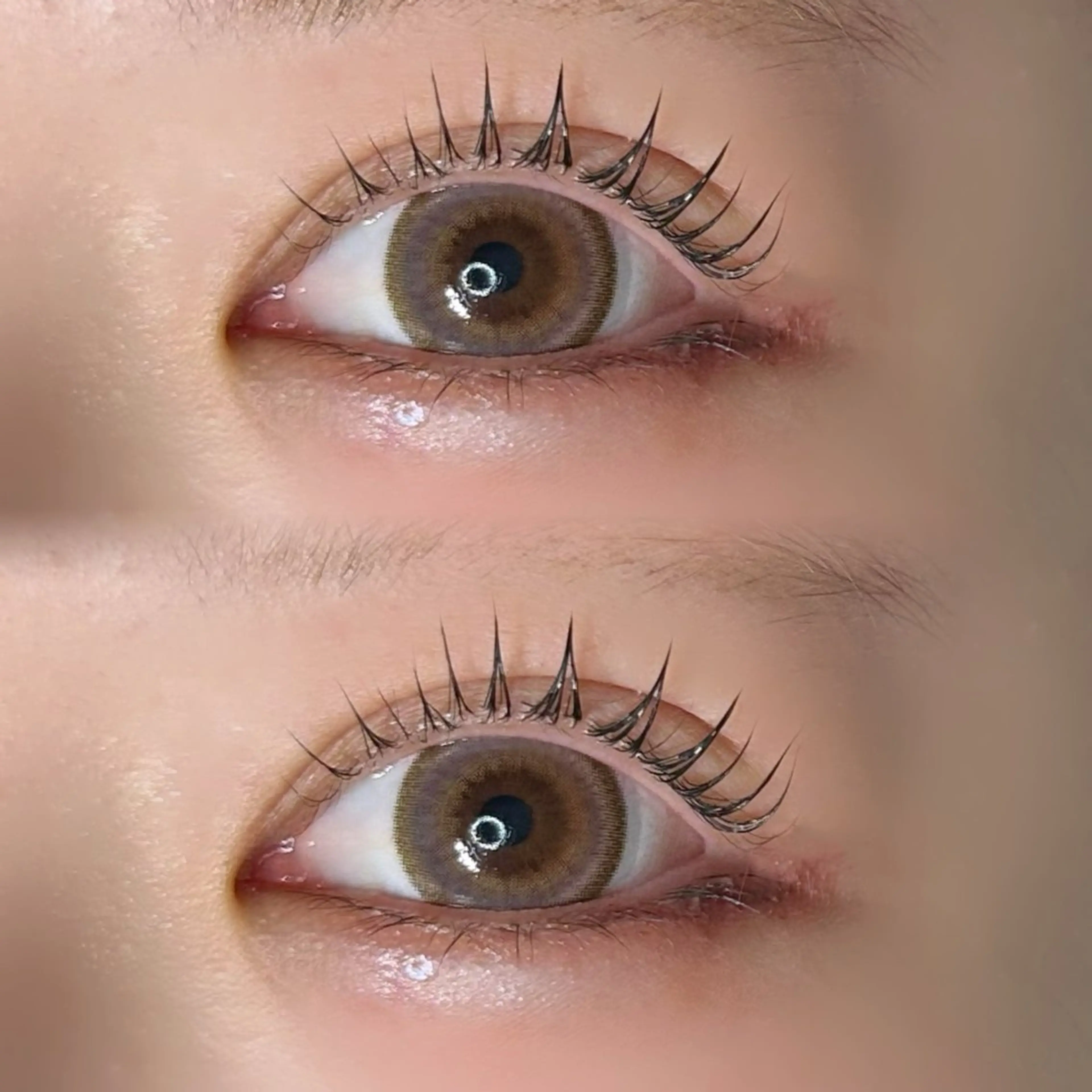 マツエク・マツパ Rinka/梅田/ 透け感カラー🤎のヘアスタイル