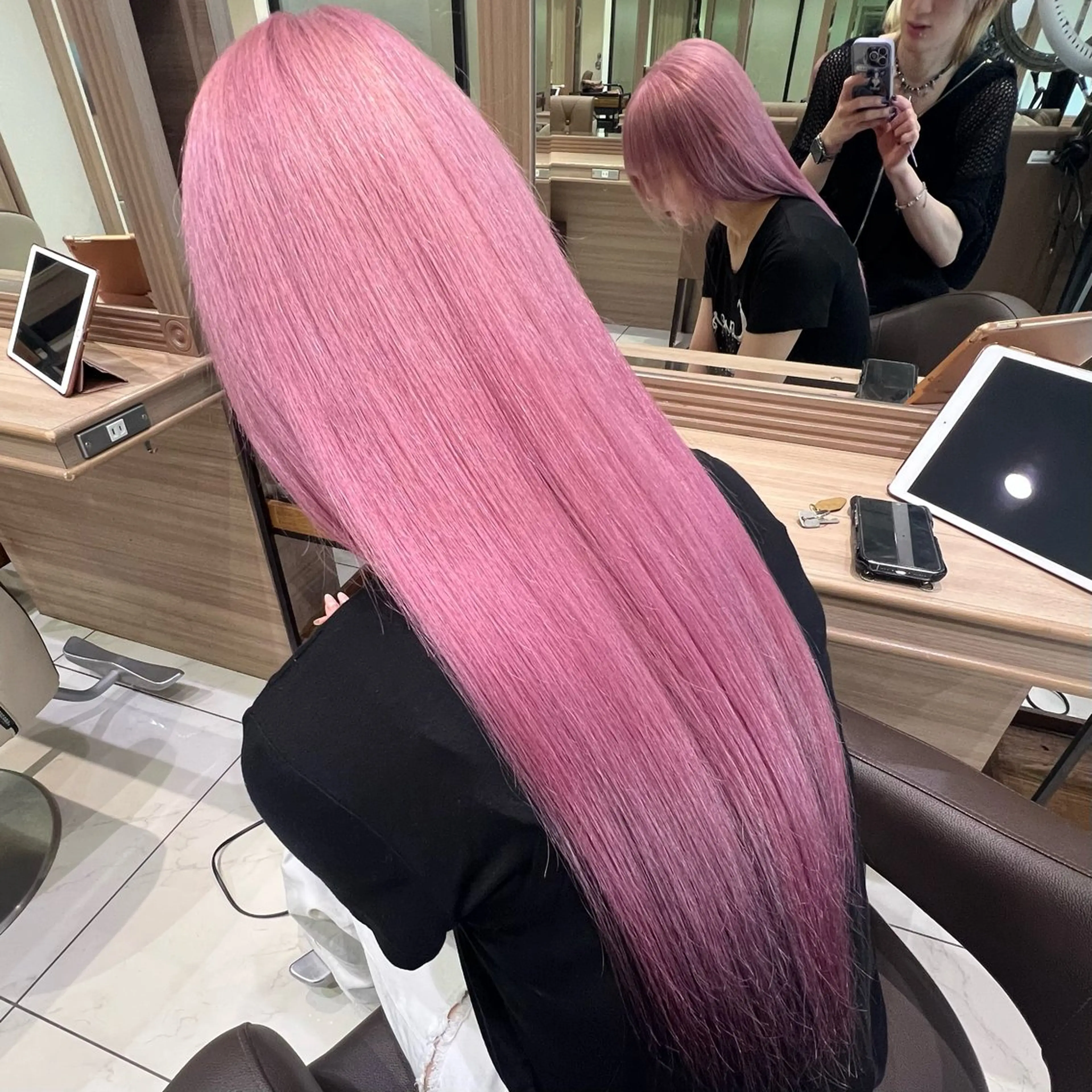 ロング カラー ヘアカラー トリートメント ブリーチ/デザイン 💎ryuyaのヘアスタイル