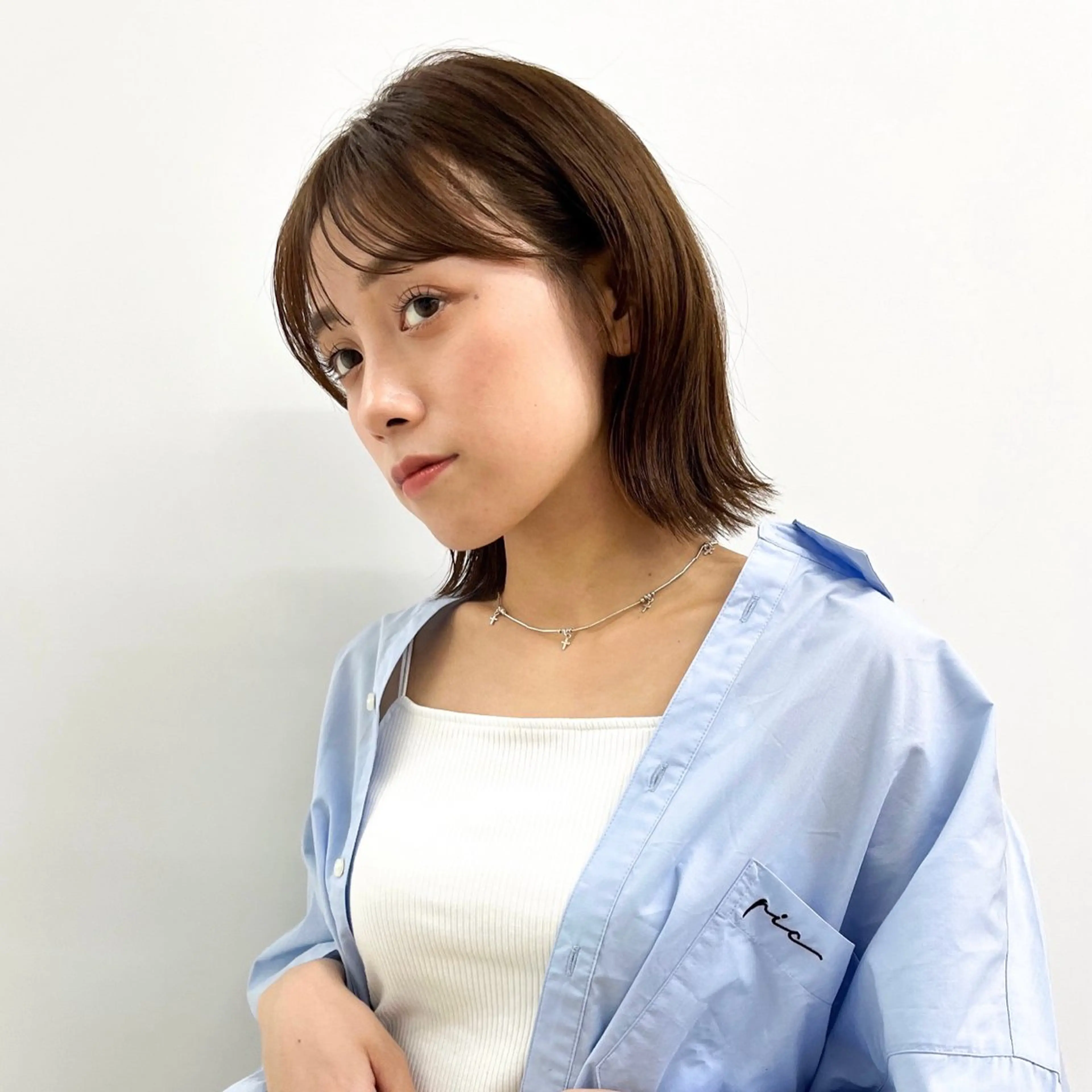 ミディアム カラー アイブロウモデル 募集中🍒/北爪まゆのヘアスタイル