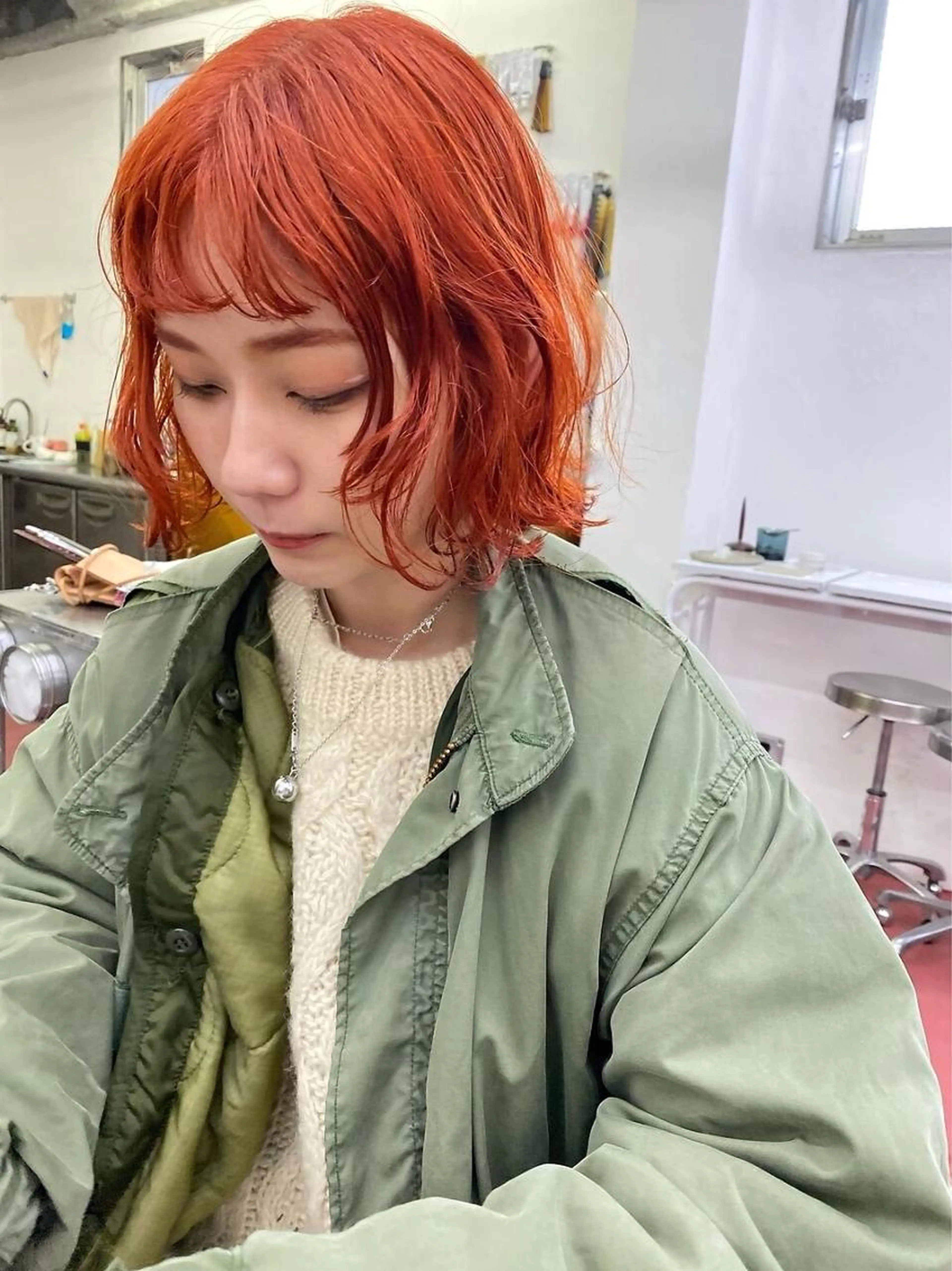 🪱デザインブリーチ🪱ブリーチカラー+ケアトリートメントの写真