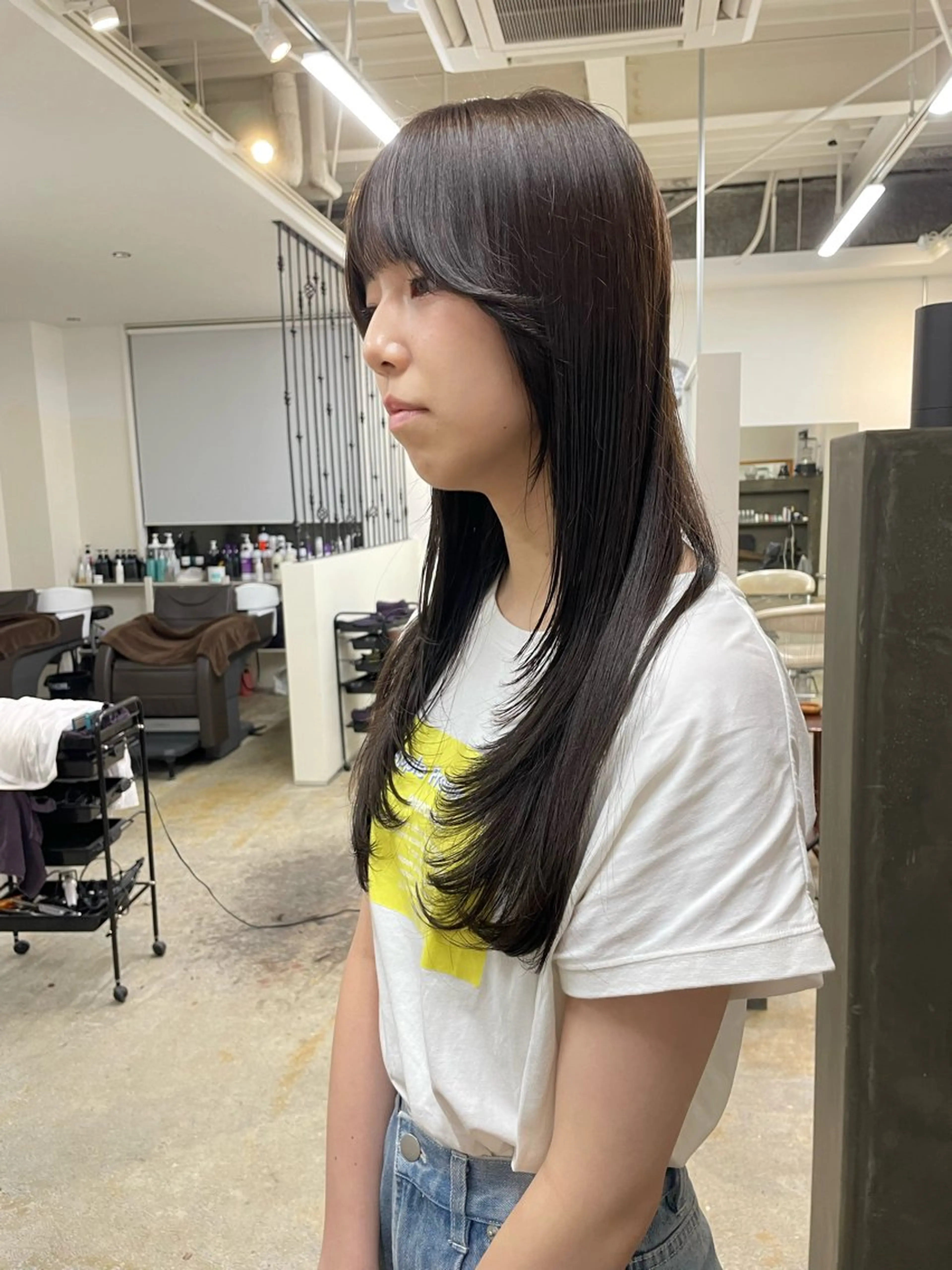 ロング レイヤーカット カット 宮本 祥生のヘアスタイル