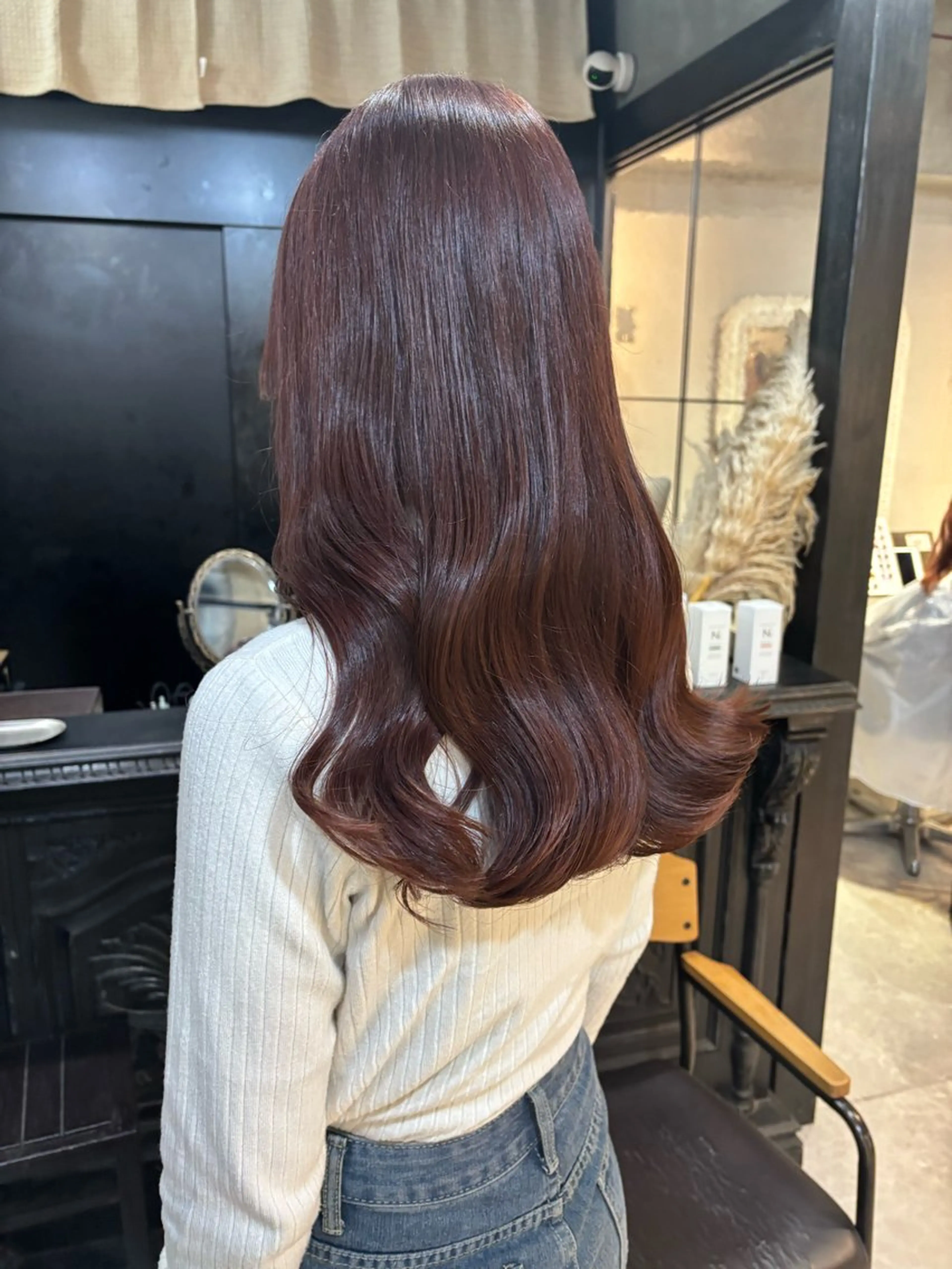 ロング ピンクブラウン ヘアカラー トリートメント 透明感カラー/ 池袋/nana 🦋のヘアスタイル