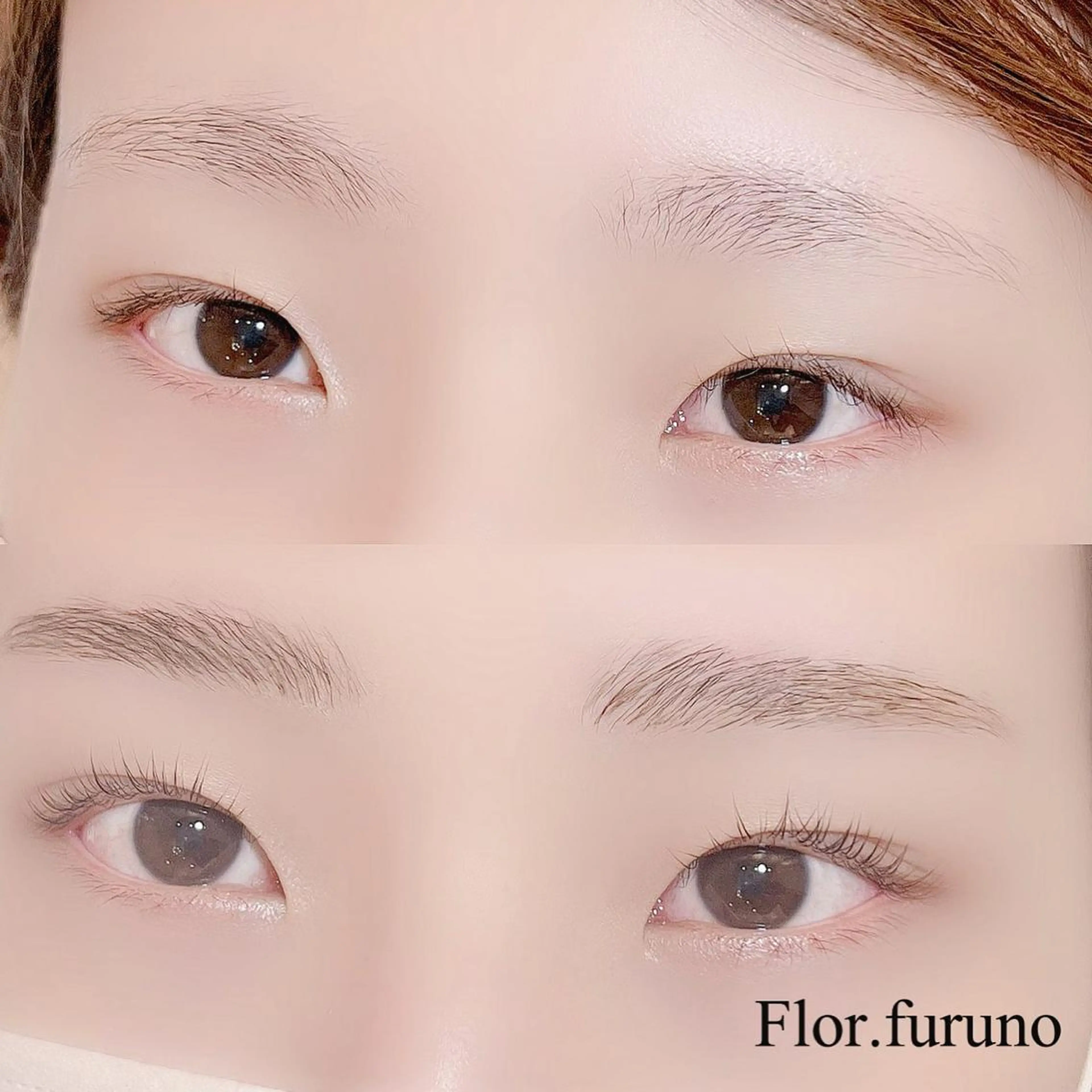 マツエク・マツパ アイブロウ ハリウッドブロウリフト パリジェンヌラッシュリフト Flor上大岡 ＊フルノ リナ＊のマツエク・マツパデザイン