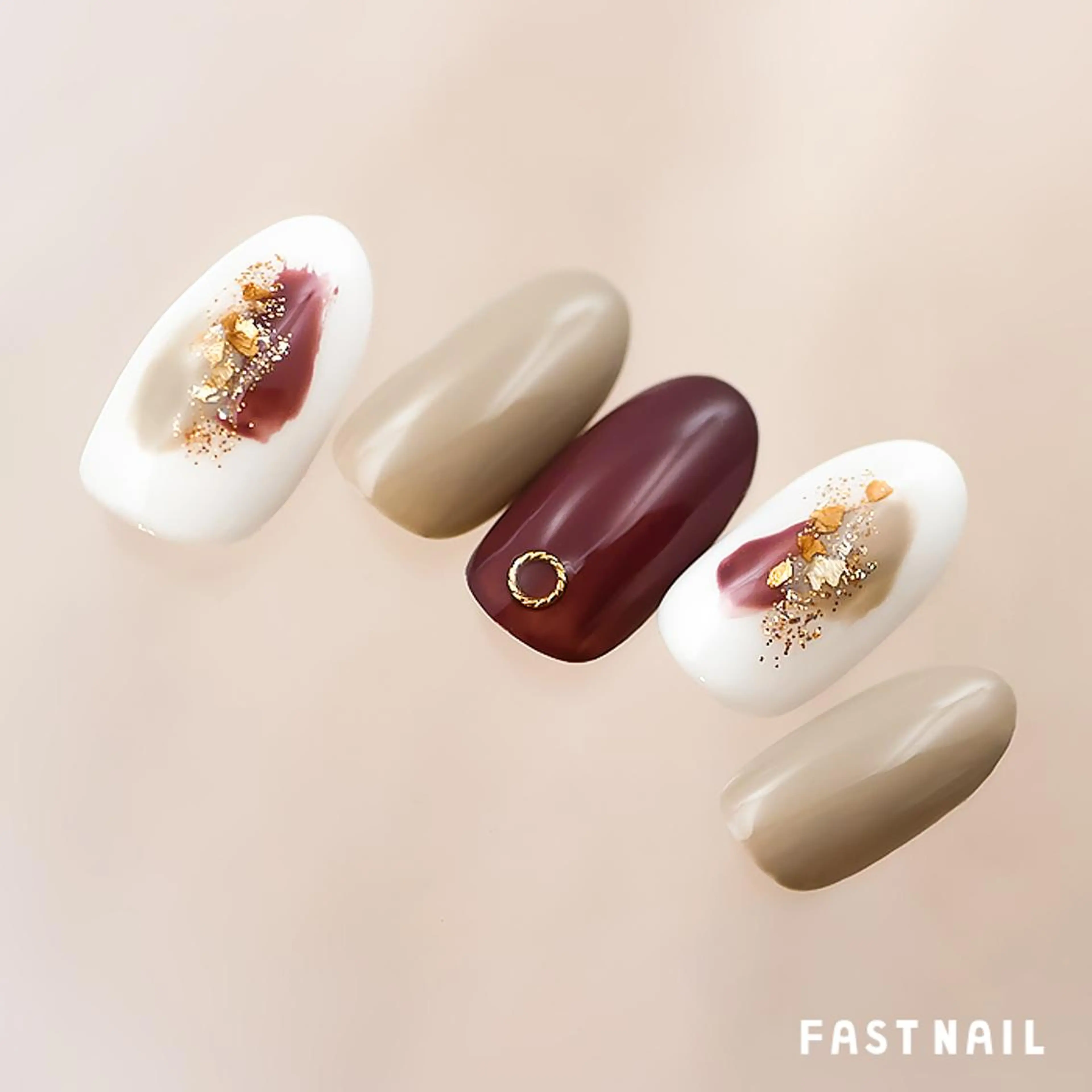 ネイル バレンタイン ファストネイル ロコ 春日のネイルデザイン