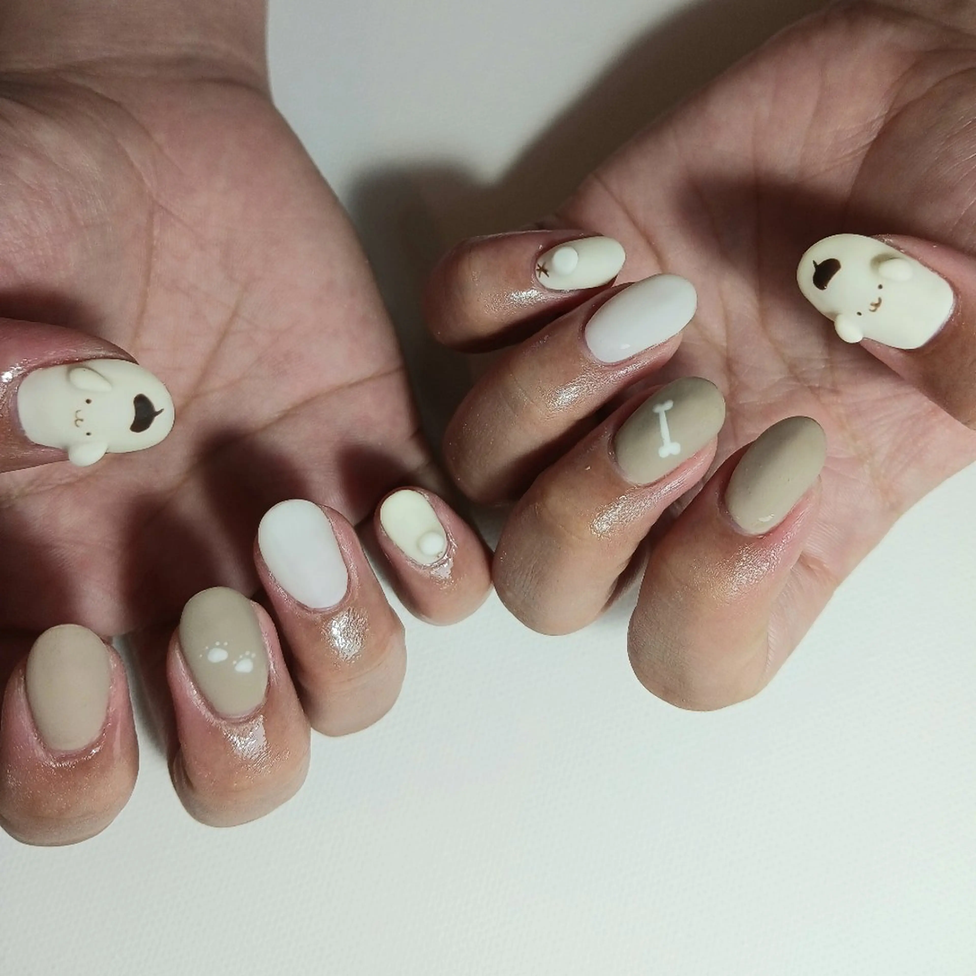 ネイル ジェルネイル マットネイル 持ち込み ハンドネイル owlnail /持込みデザイン専門のネイルデザイン