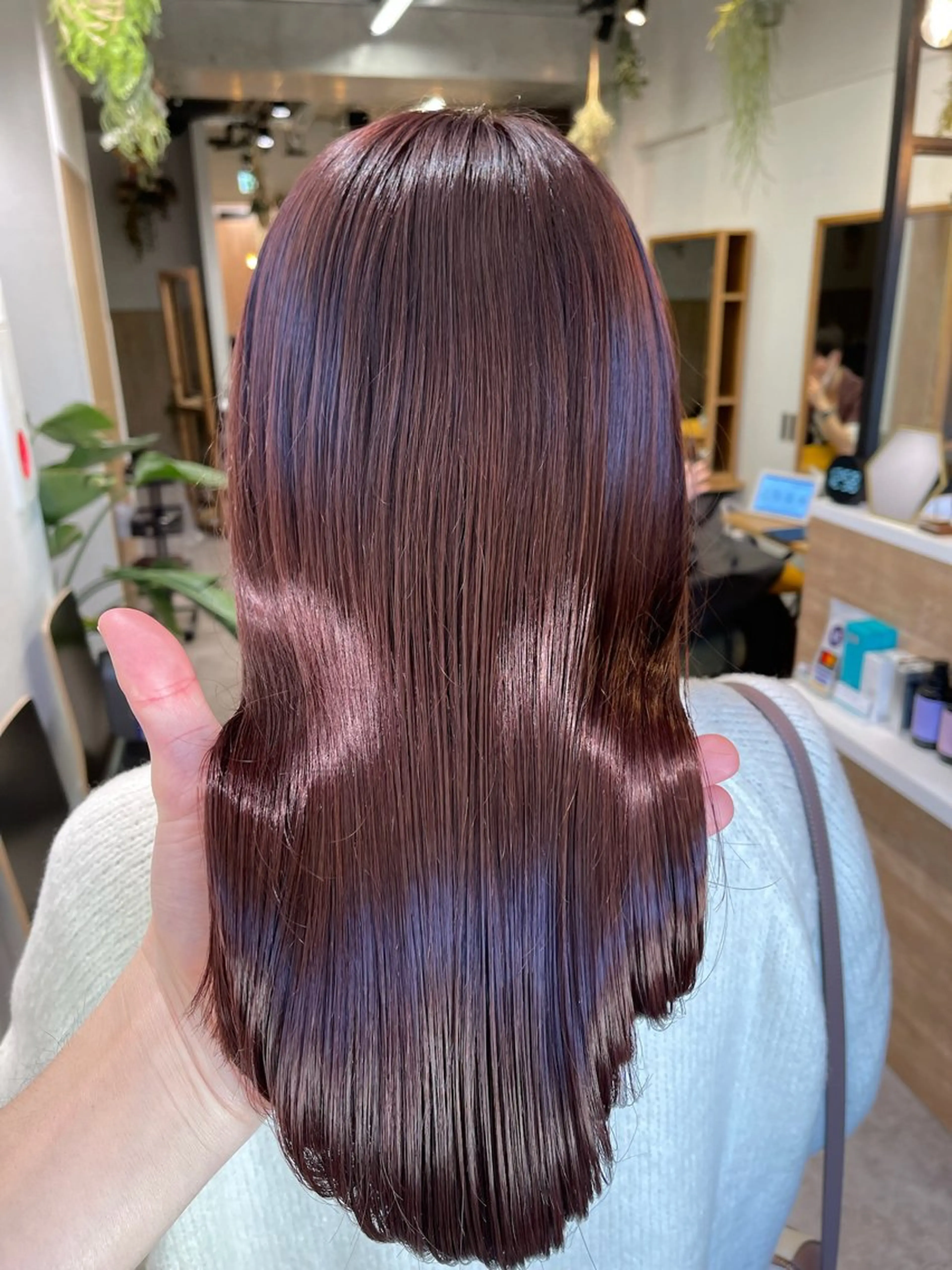 ロング カラー ブラウンカラー カシス カラー￤アレンジ ￤Rimiのヘアスタイル