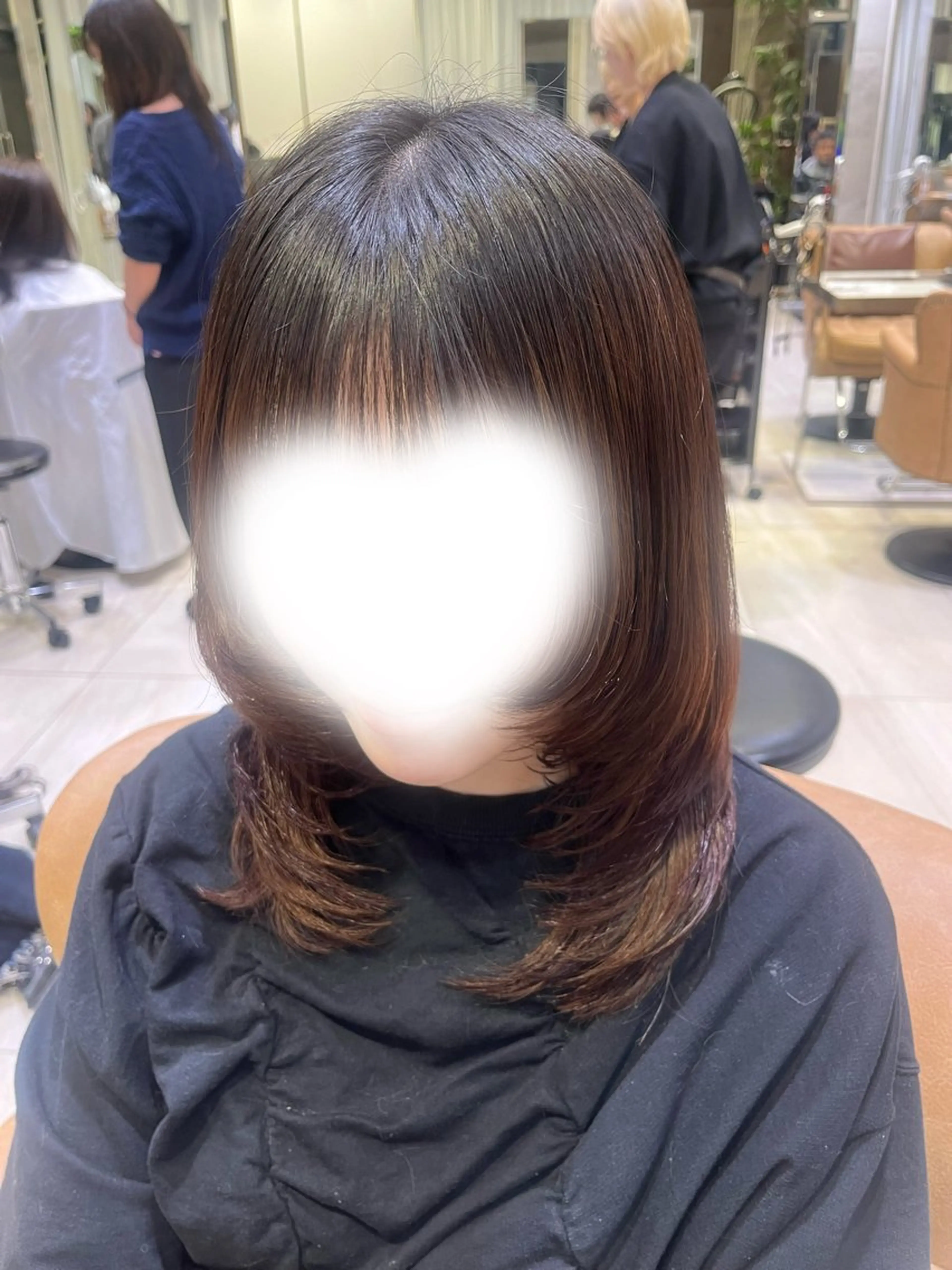 ミディアム ボブ／レイヤーモデル 募集中🫧ゆい🌼のヘアスタイル