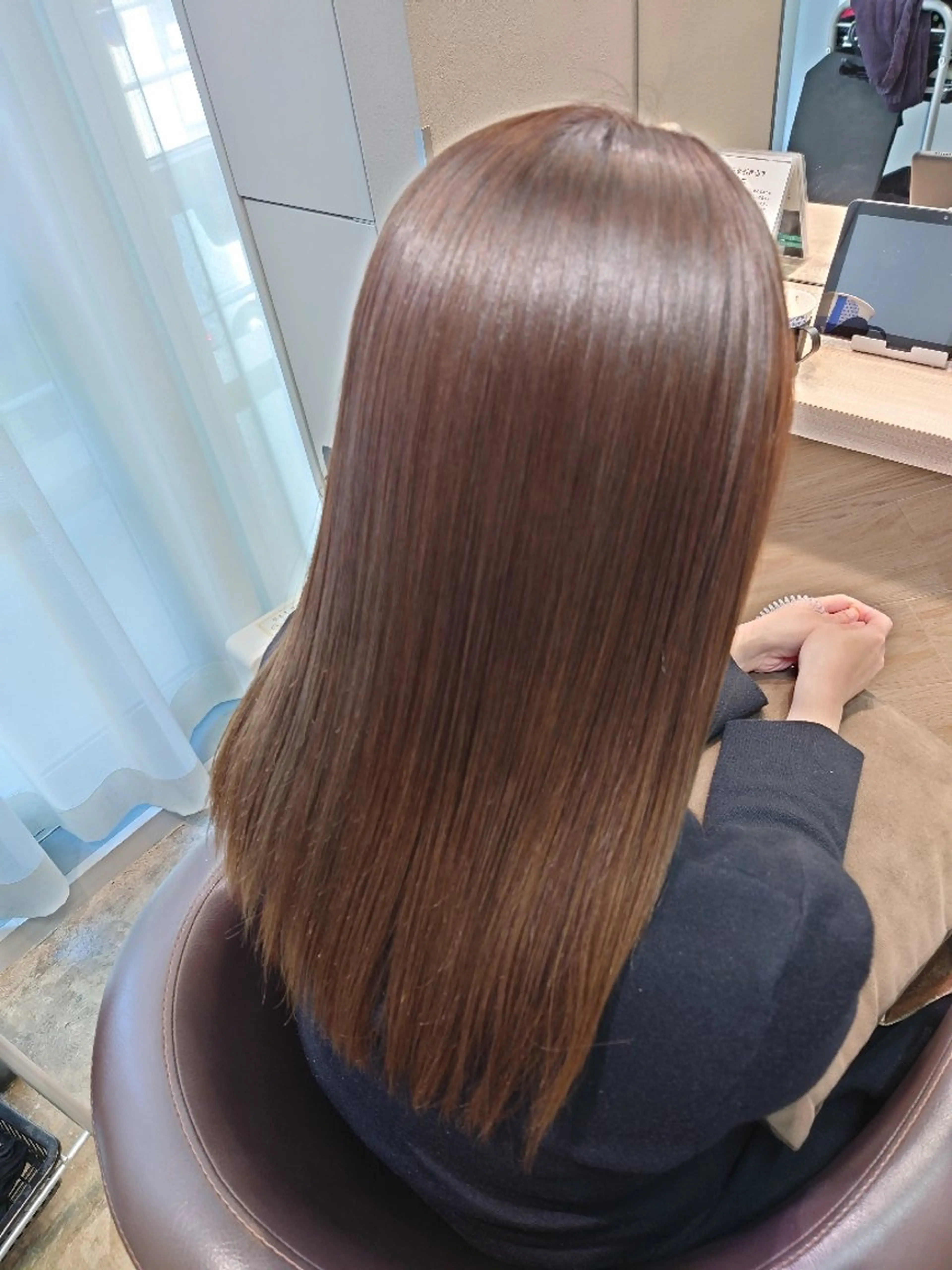 ロング カラー パーマ ケアカラー カット ヘアカラー トリートメント 縮毛矯正✨艶髪　 シノハラ✨髪質改善のヘアスタイル