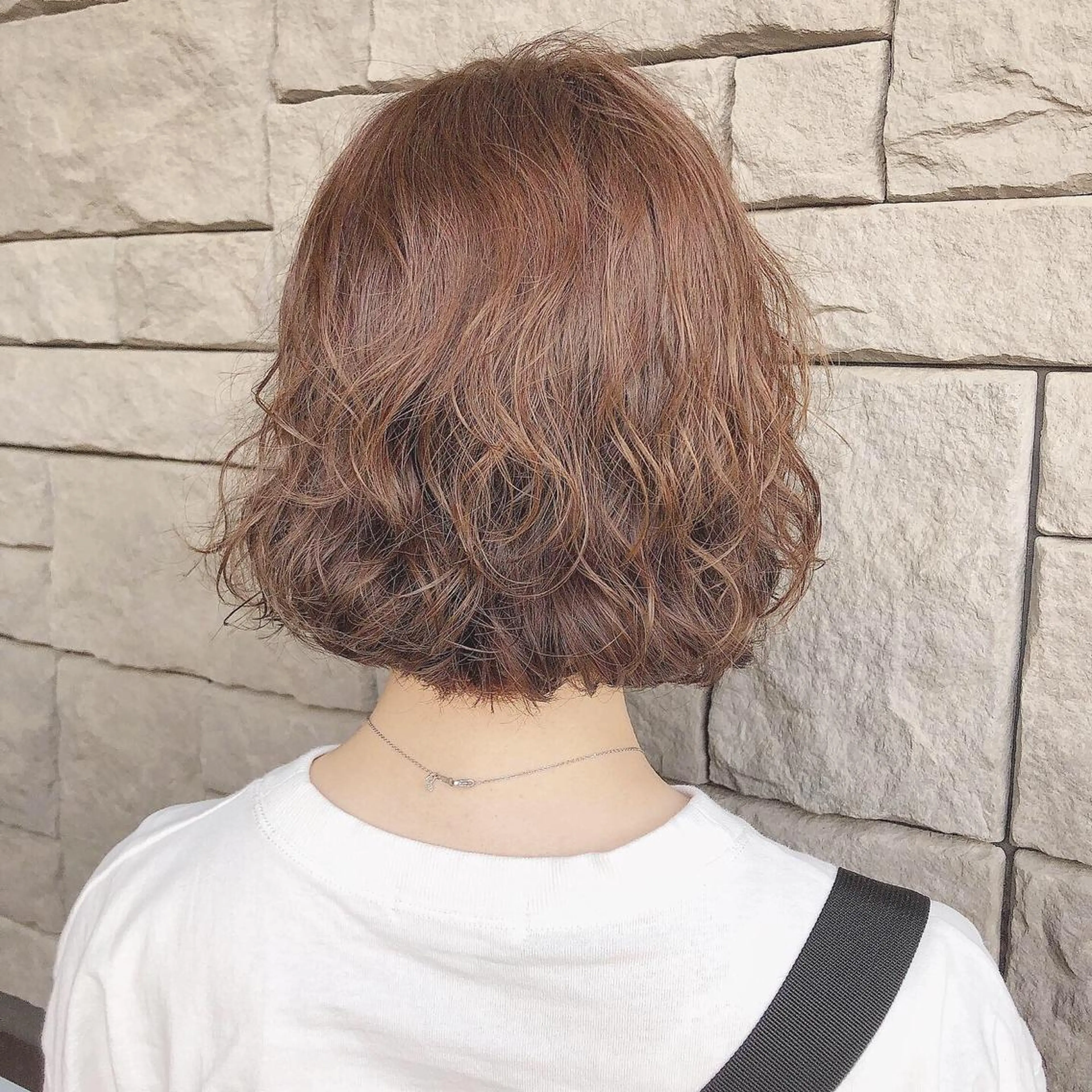 ミディアム カラー パーマ 店長/mao/ 前髪/顔周りカットのヘアスタイル