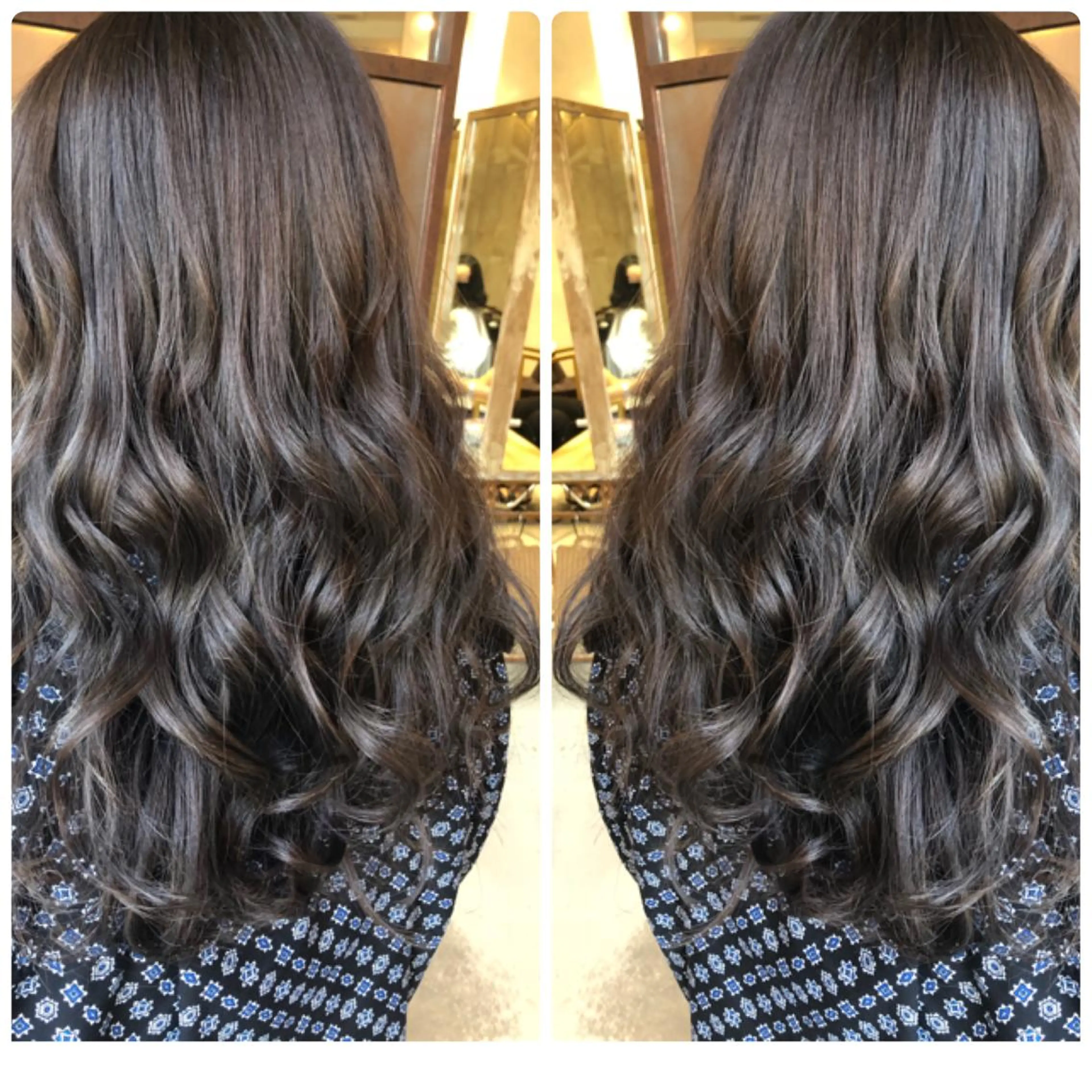 セミロング カラー アッシュ ヘアカラー トリートメント 小山内 龍一郎 店長のヘアスタイル