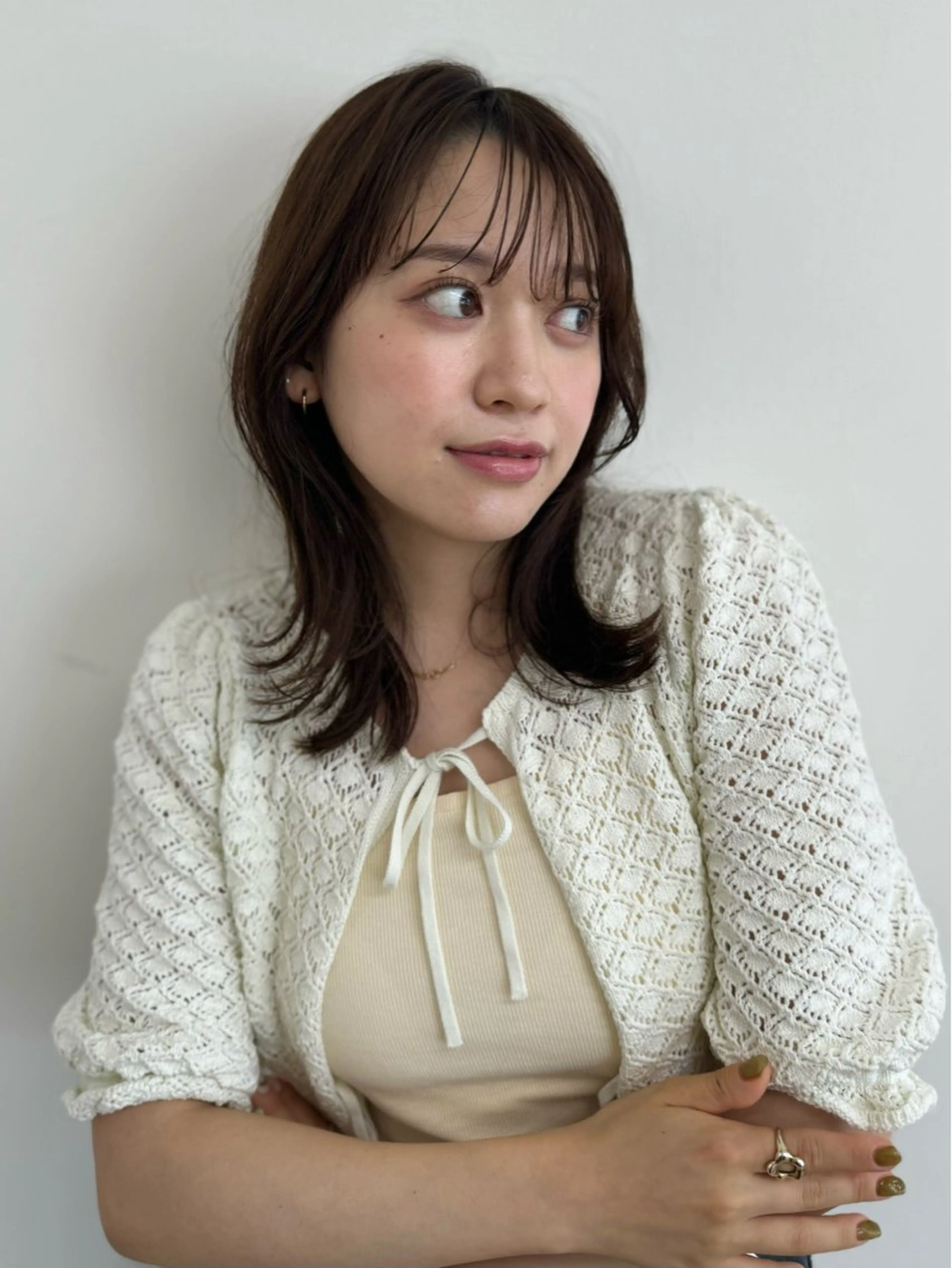 ミディアム 韓国・艶カラー🌙 Runa🌙のヘアスタイル