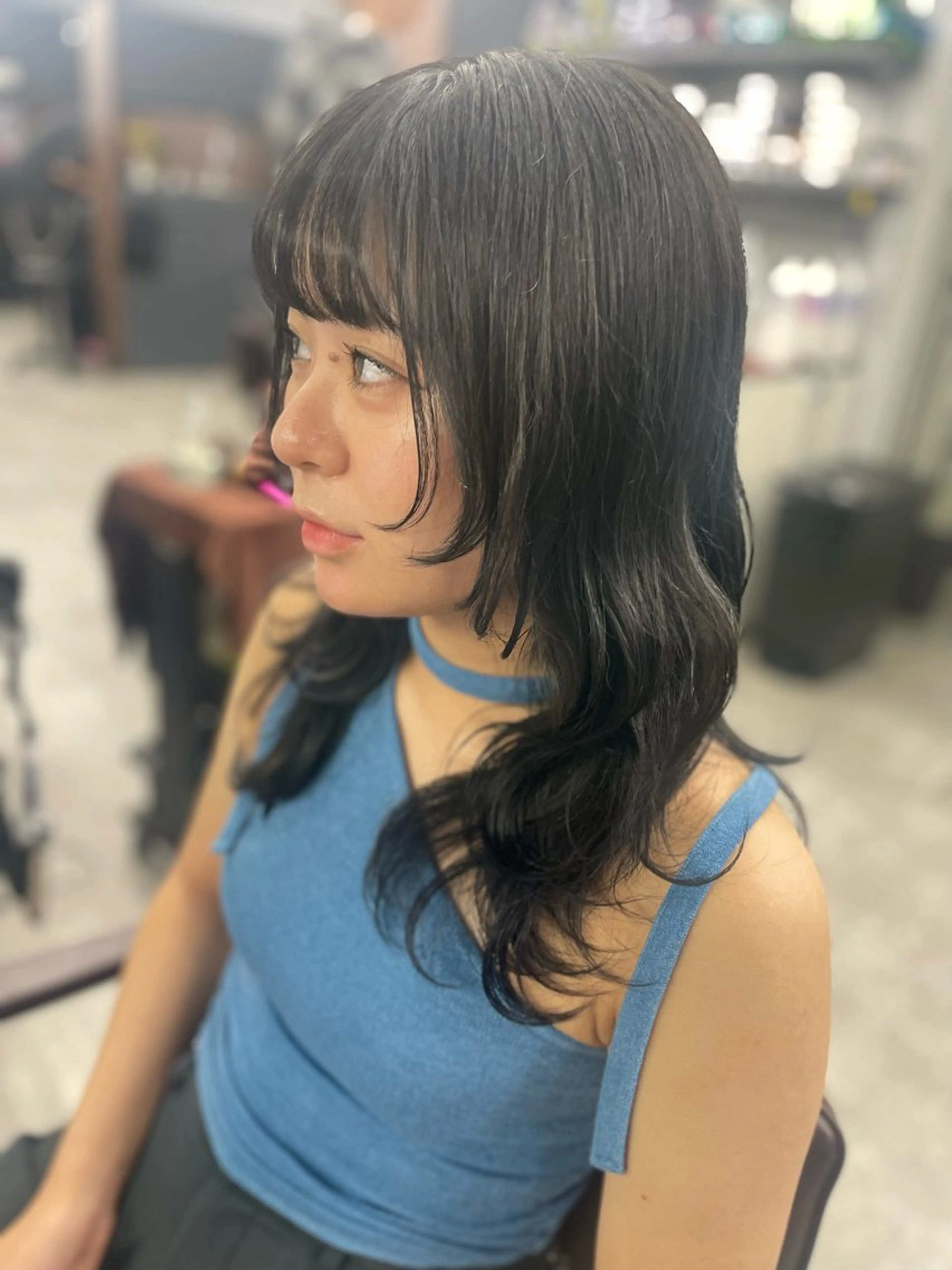 セミロング カット ヘアカラー トリートメント 似合わせ💖トレンド ✨TAKAMI😊のヘアスタイル
