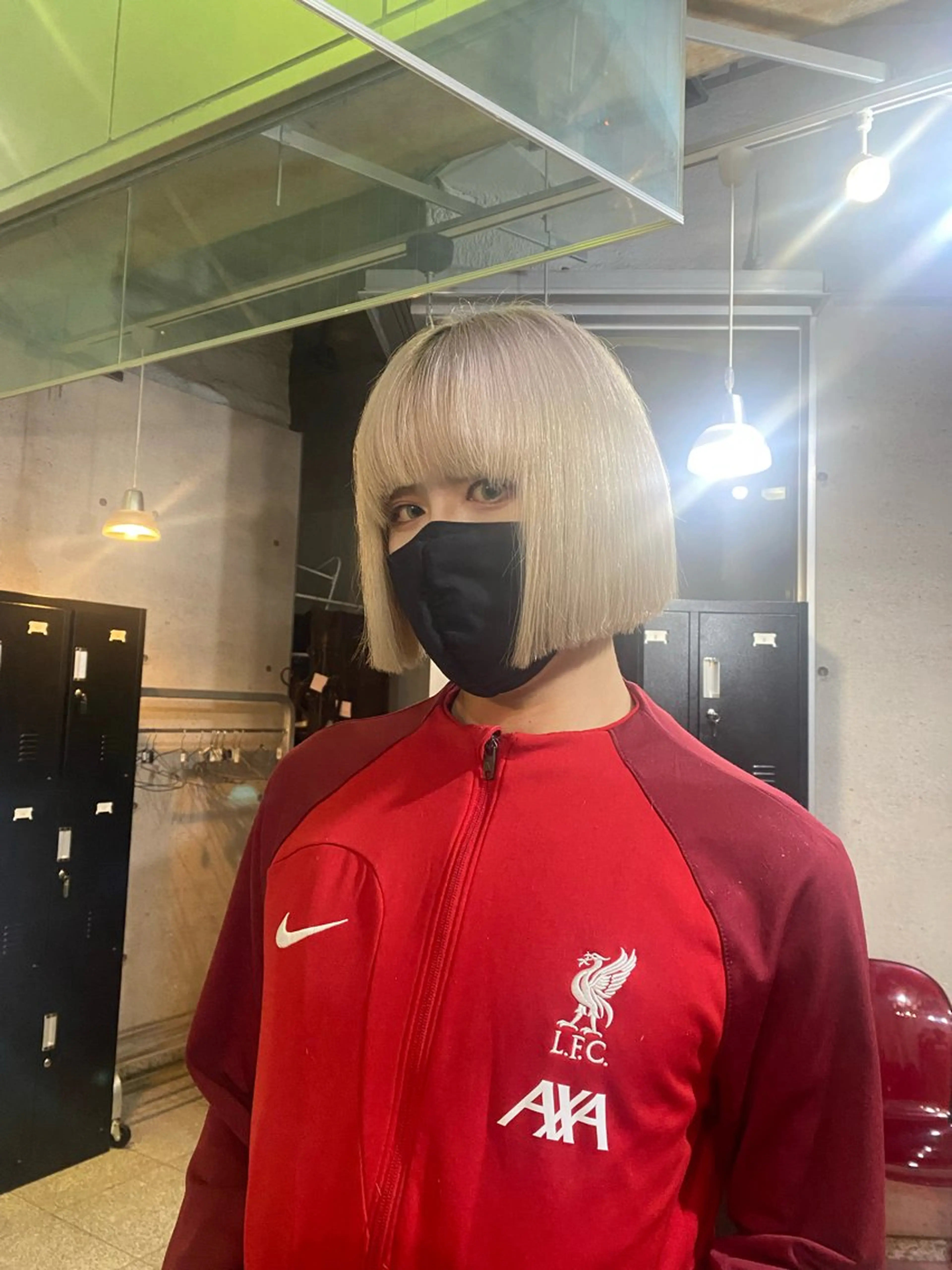 ミディアム カラー 切りっぱなしボブ ボブ ブリーチカラー🎀 LiLi🫧のヘアスタイル