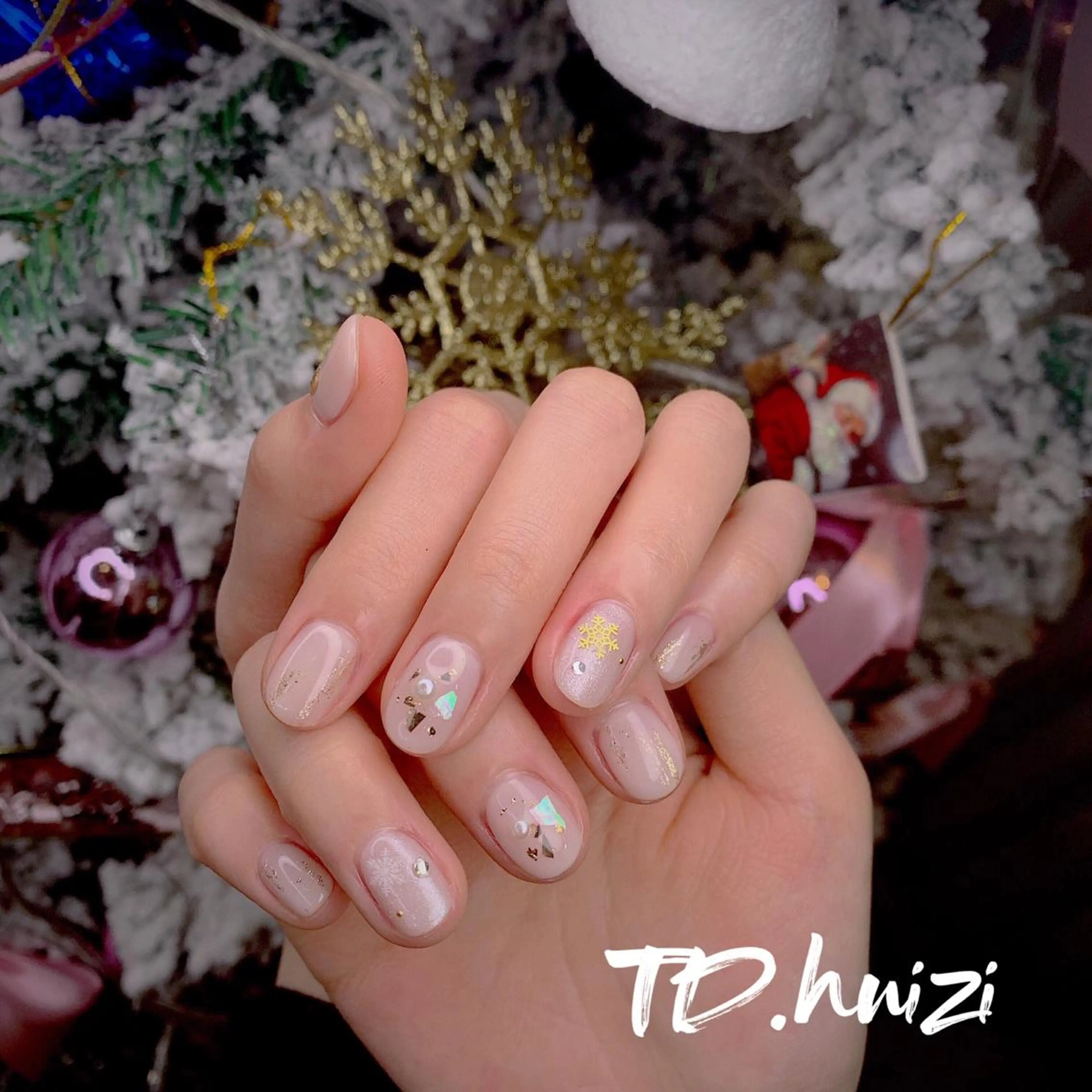 ショート めぐみのネイルサロン スタッフ練習のネイルデザイン