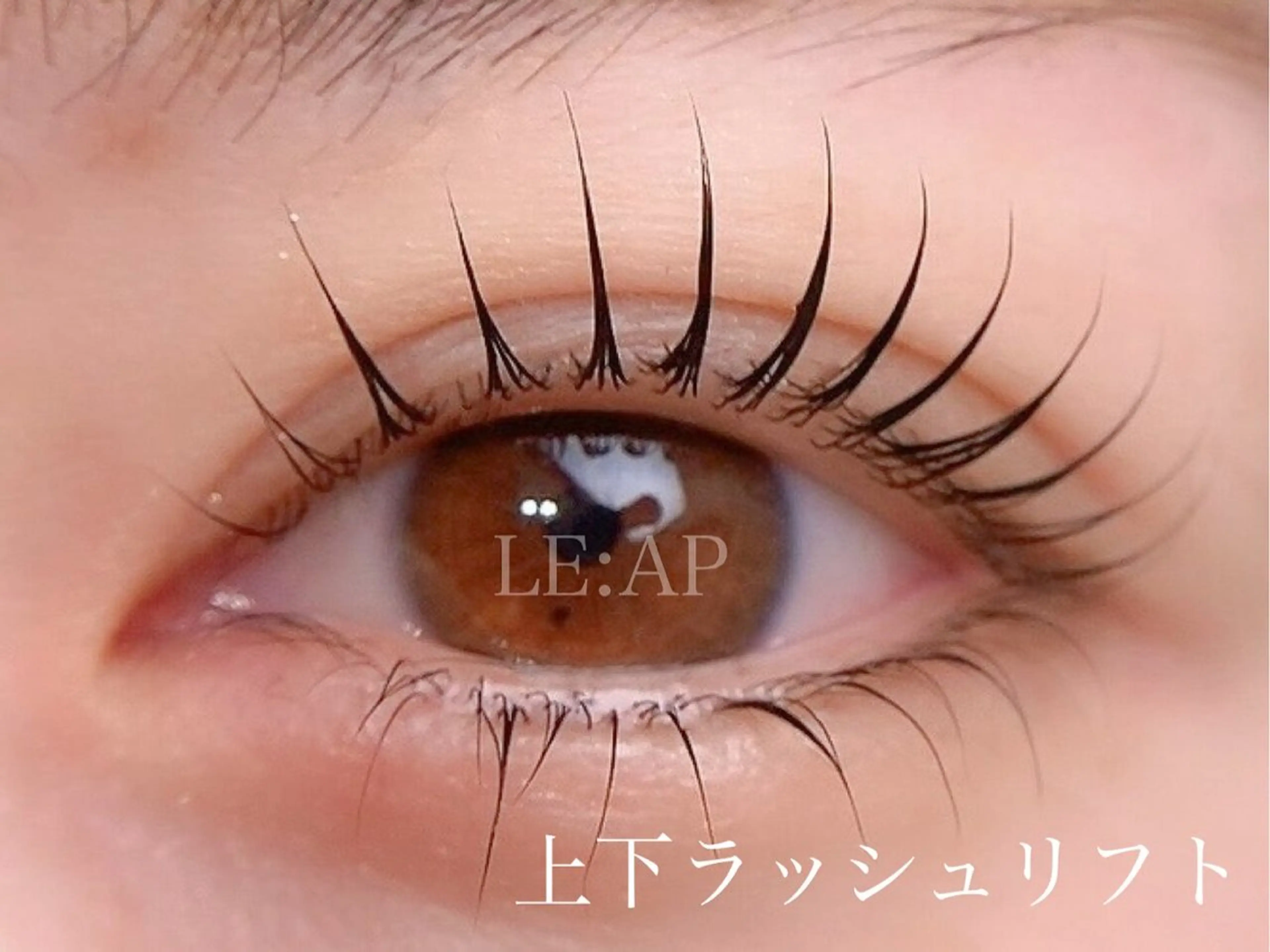 上下まつ毛パーマ✨上はパリジェンヌラッシュリフトorまつ毛パーマ、選択可能○※下まつ毛は状態により施術不可の可能性有り。の写真