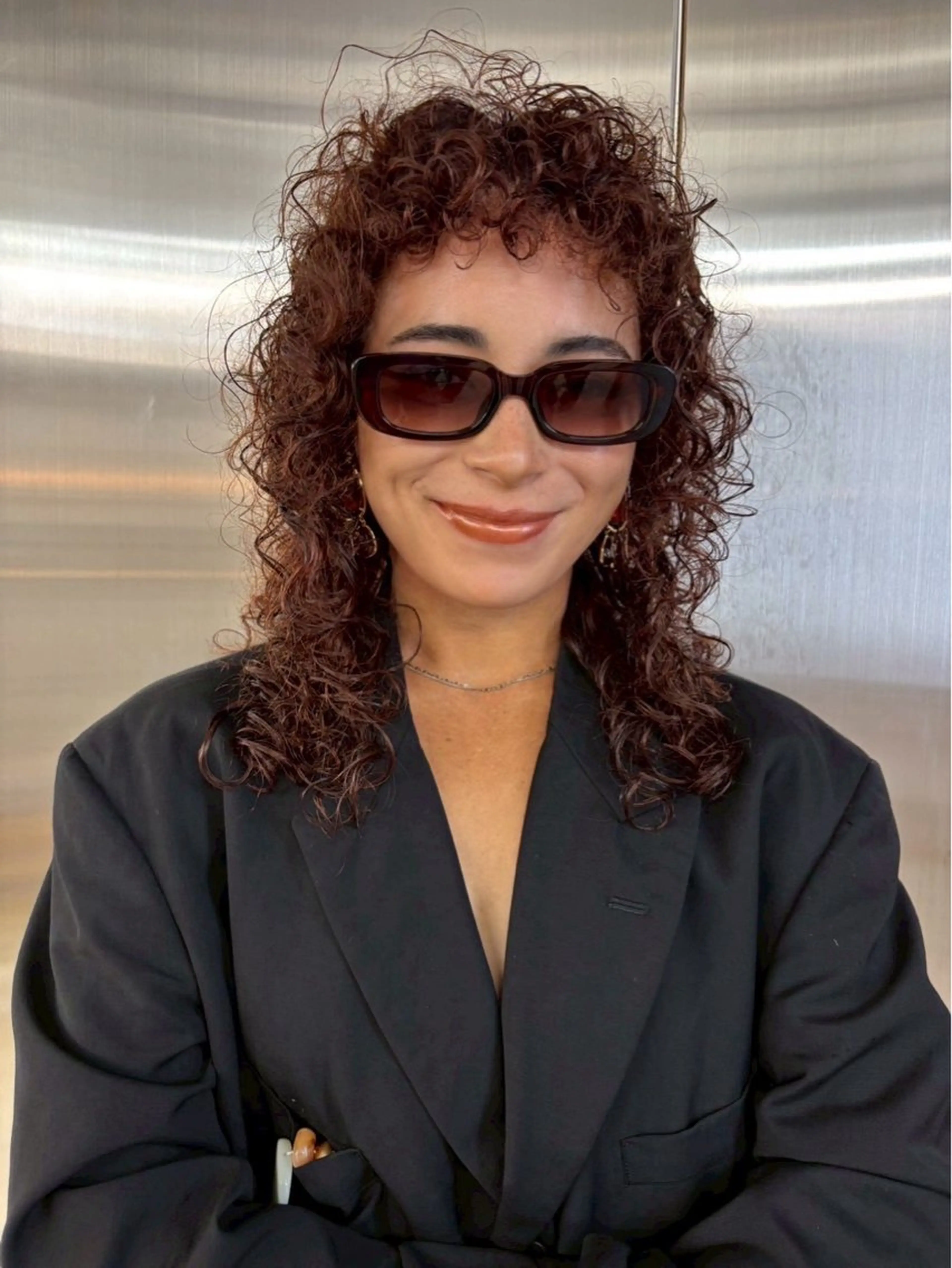 カット+デザインリッジパーマ+オリジナルカラー+2ステップトリートメントの写真