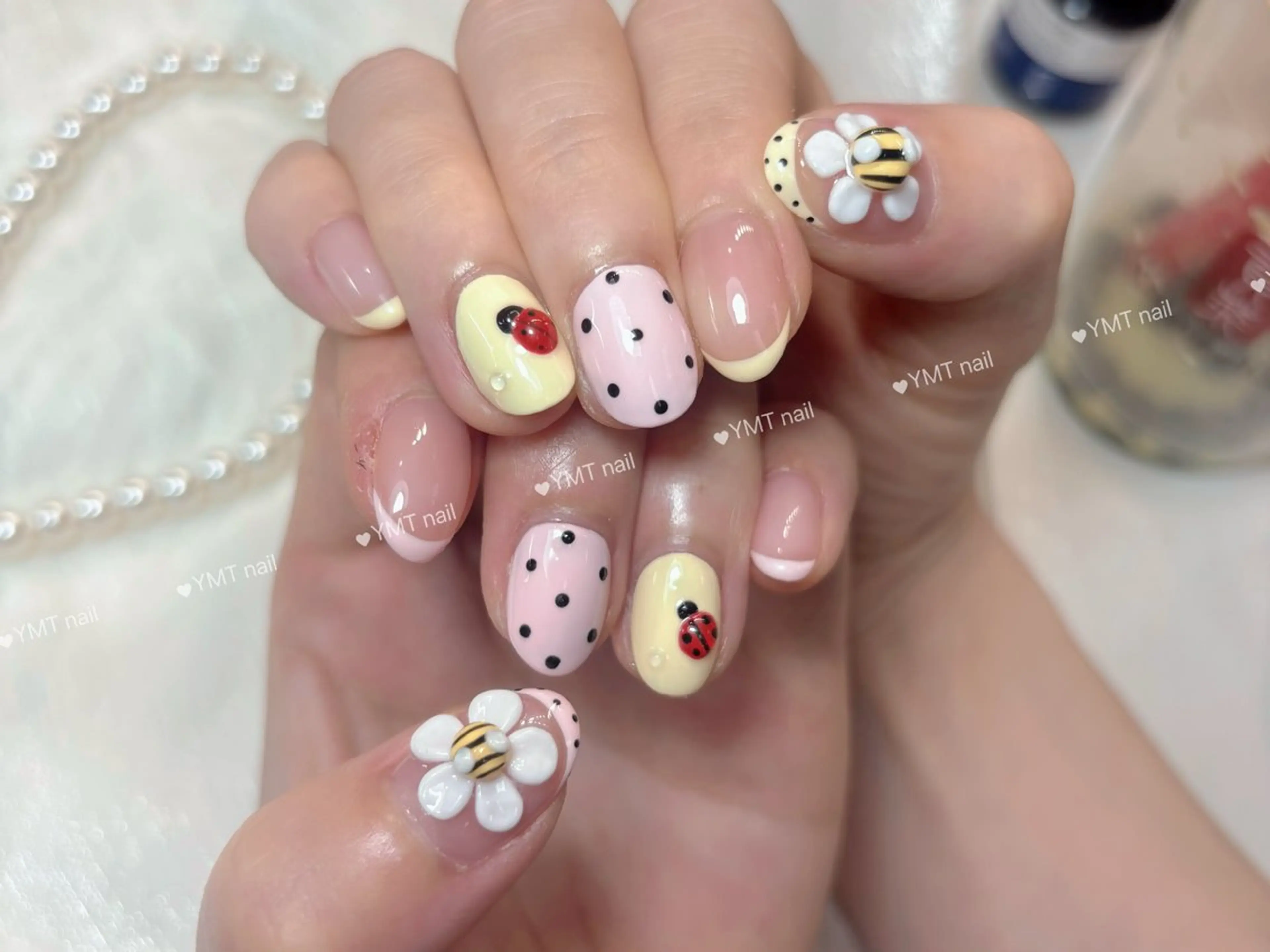 ネイル 長さ出し フットネイル ジェルネイル 韓国ネイル マグネットネイル ハンドネイル YMT NailStudioのネイルデザイン