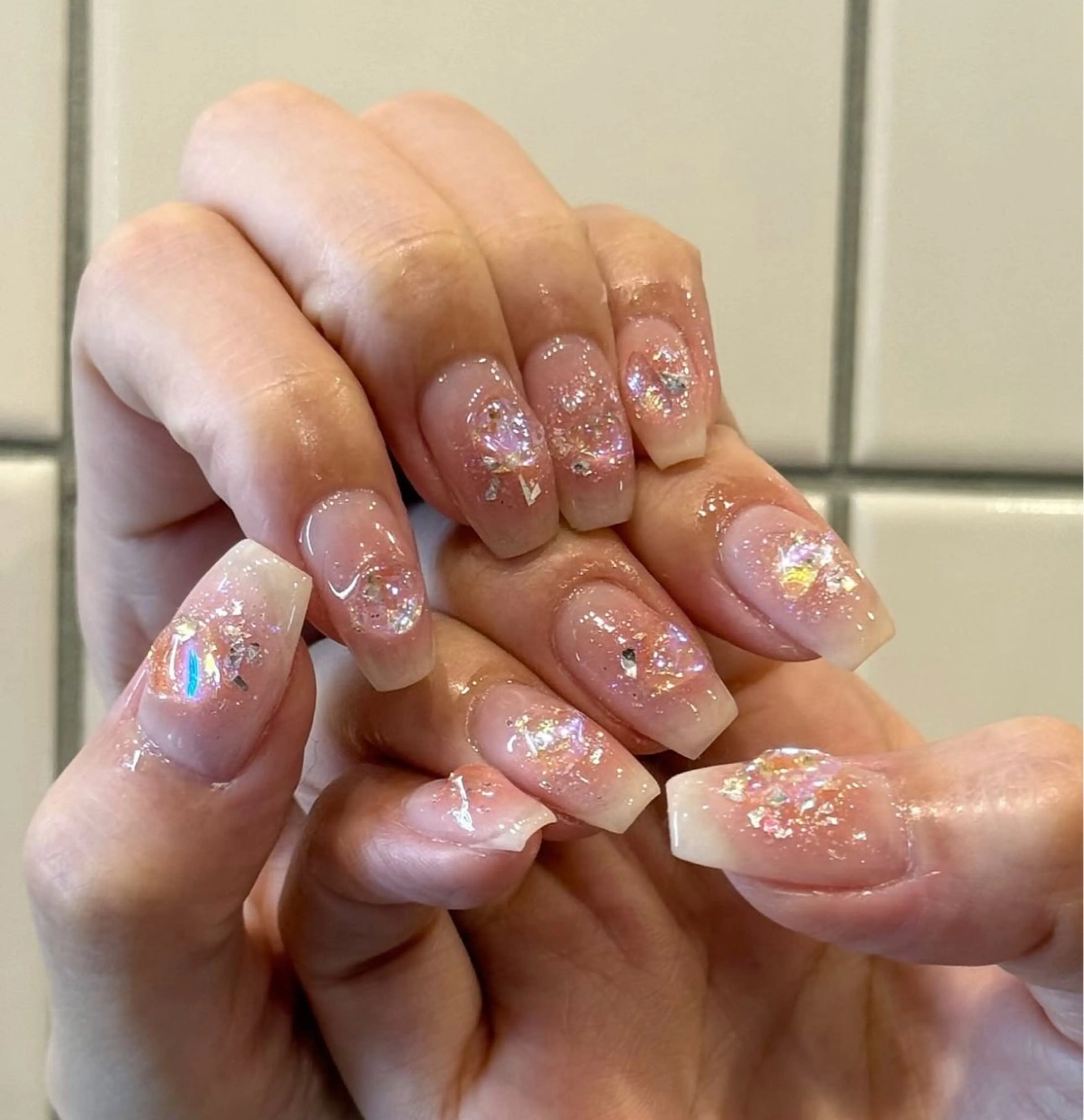 ネイル アートネイル フラワーネイル フレンチネイル ジェルネイル グラデーション Ryu Nail NekoChanのネイルデザイン