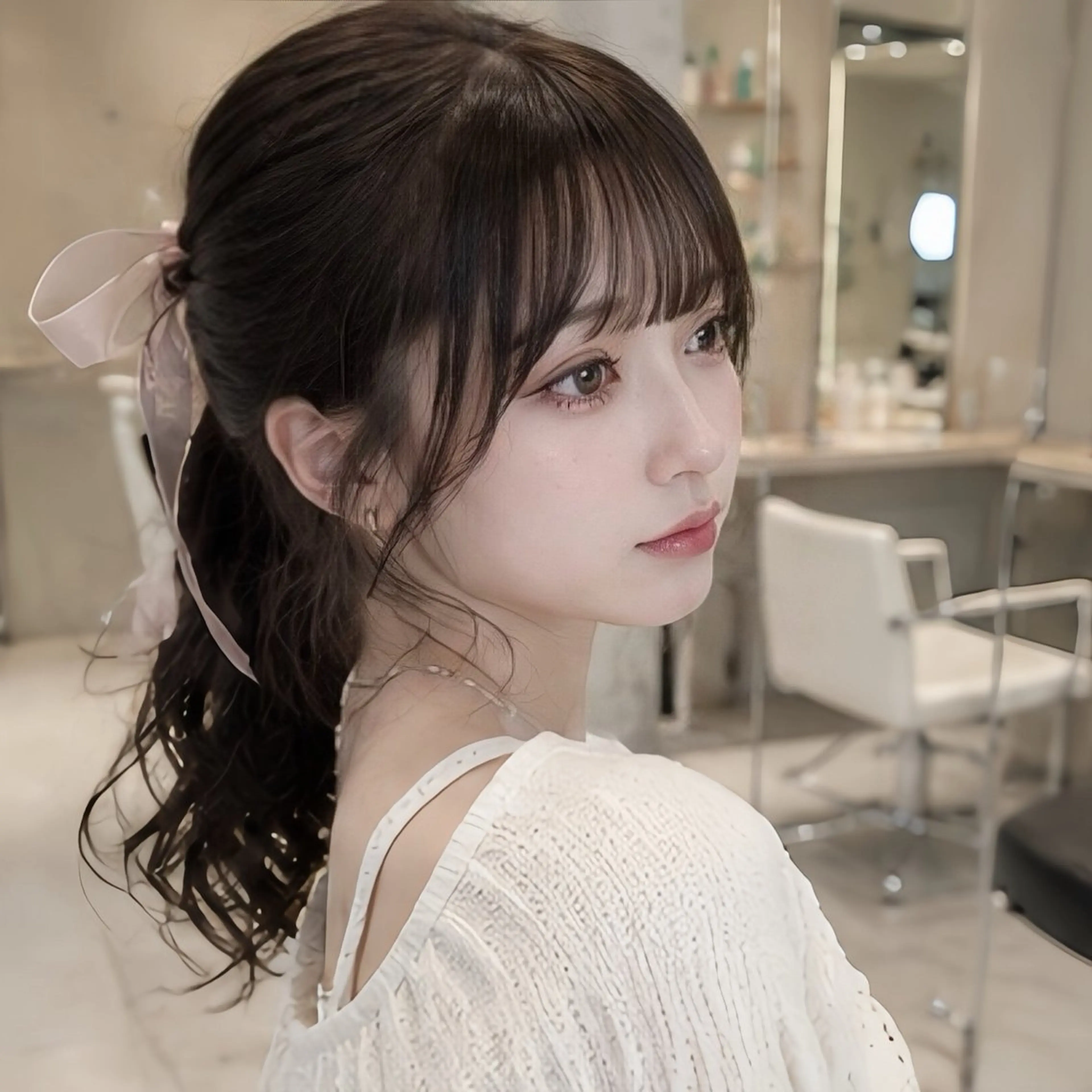 ロング カット トリートメント 🎀池袋🎀顔周り 💖🇰🇷おばかんのヘアスタイル