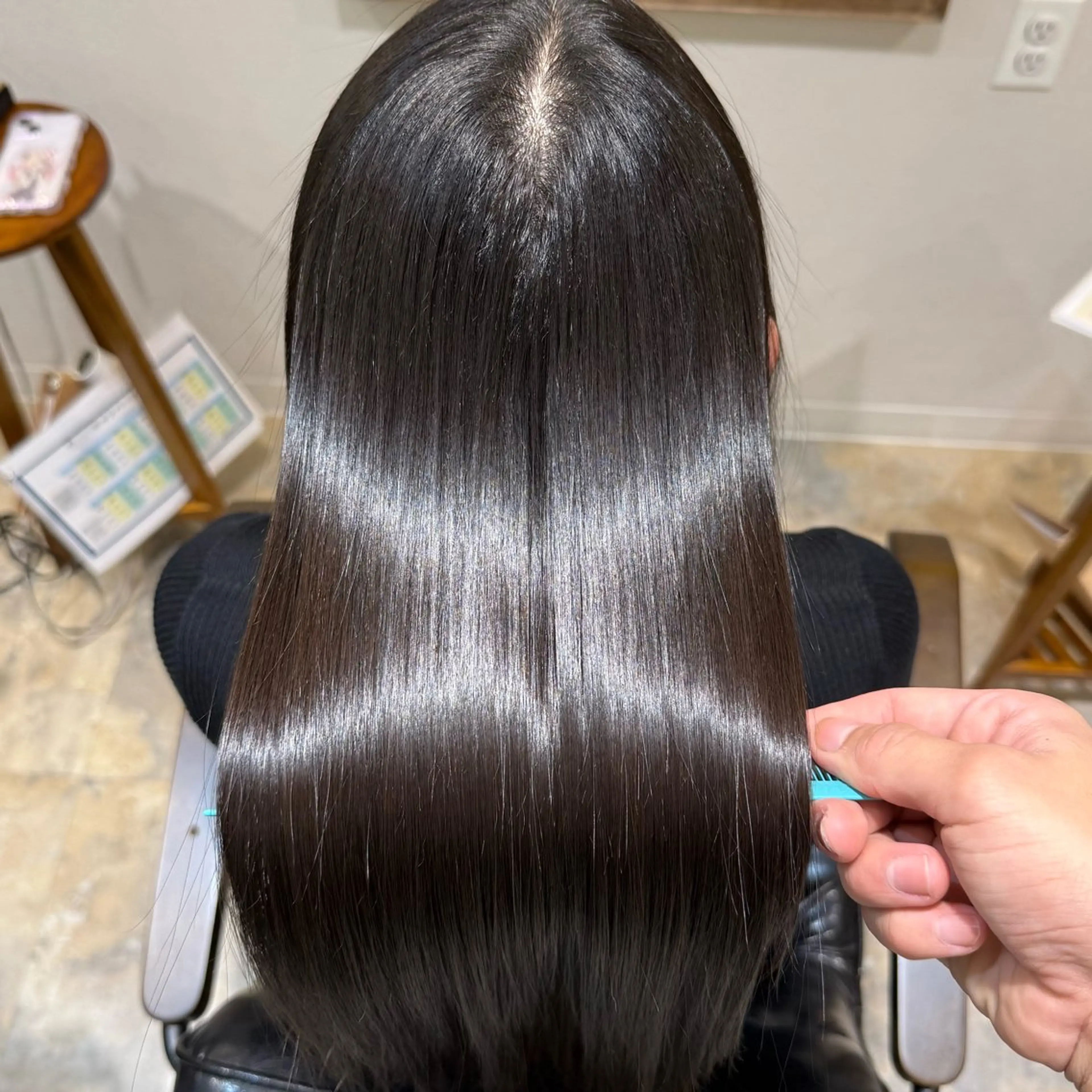 ロング カット トリートメント レイヤーカット ダブルカラー高杉颯汰のヘアスタイル