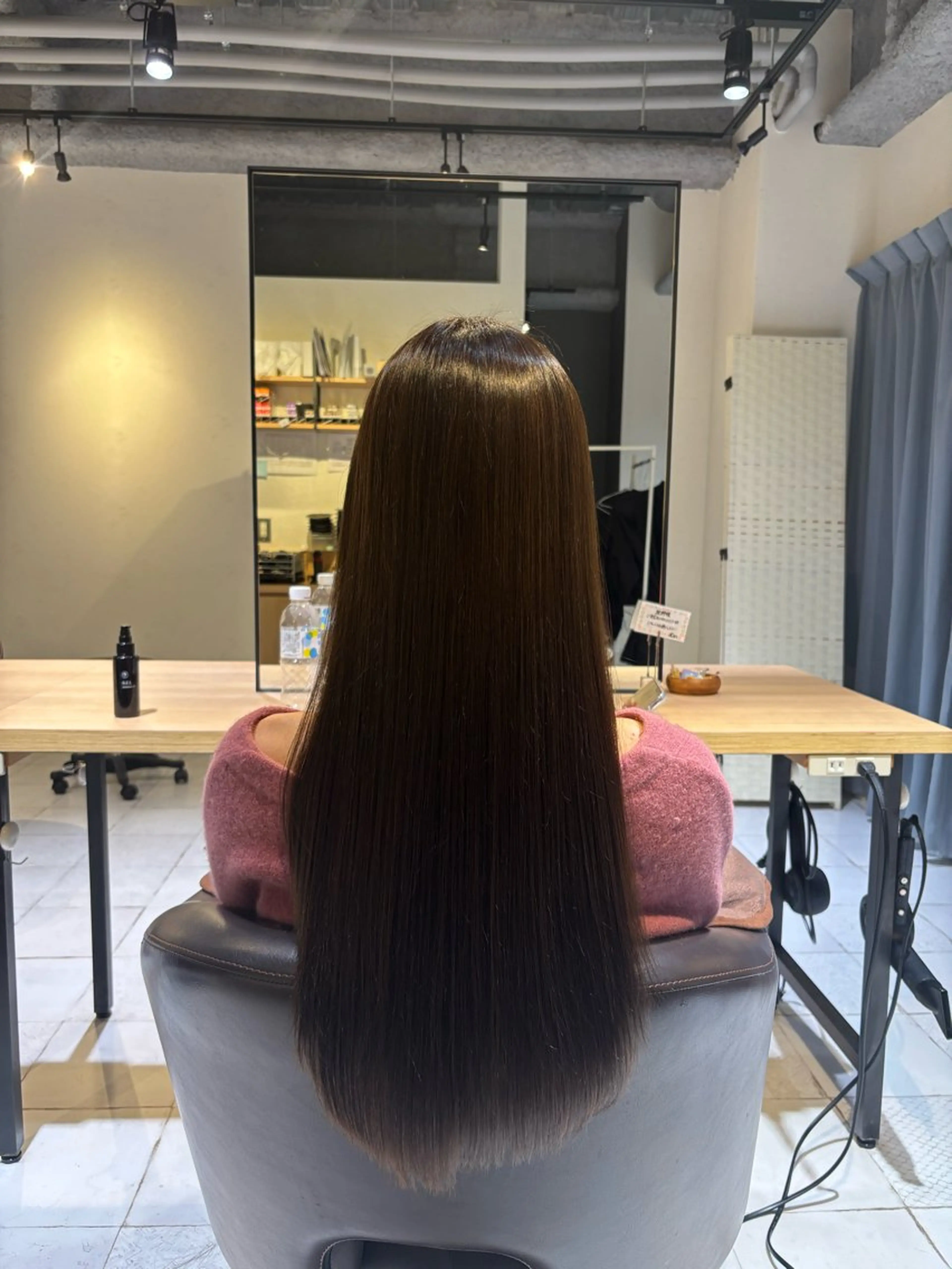 ロング 髪質改善 カット ヘアカラー トリートメント 尾形 百花のヘアスタイル