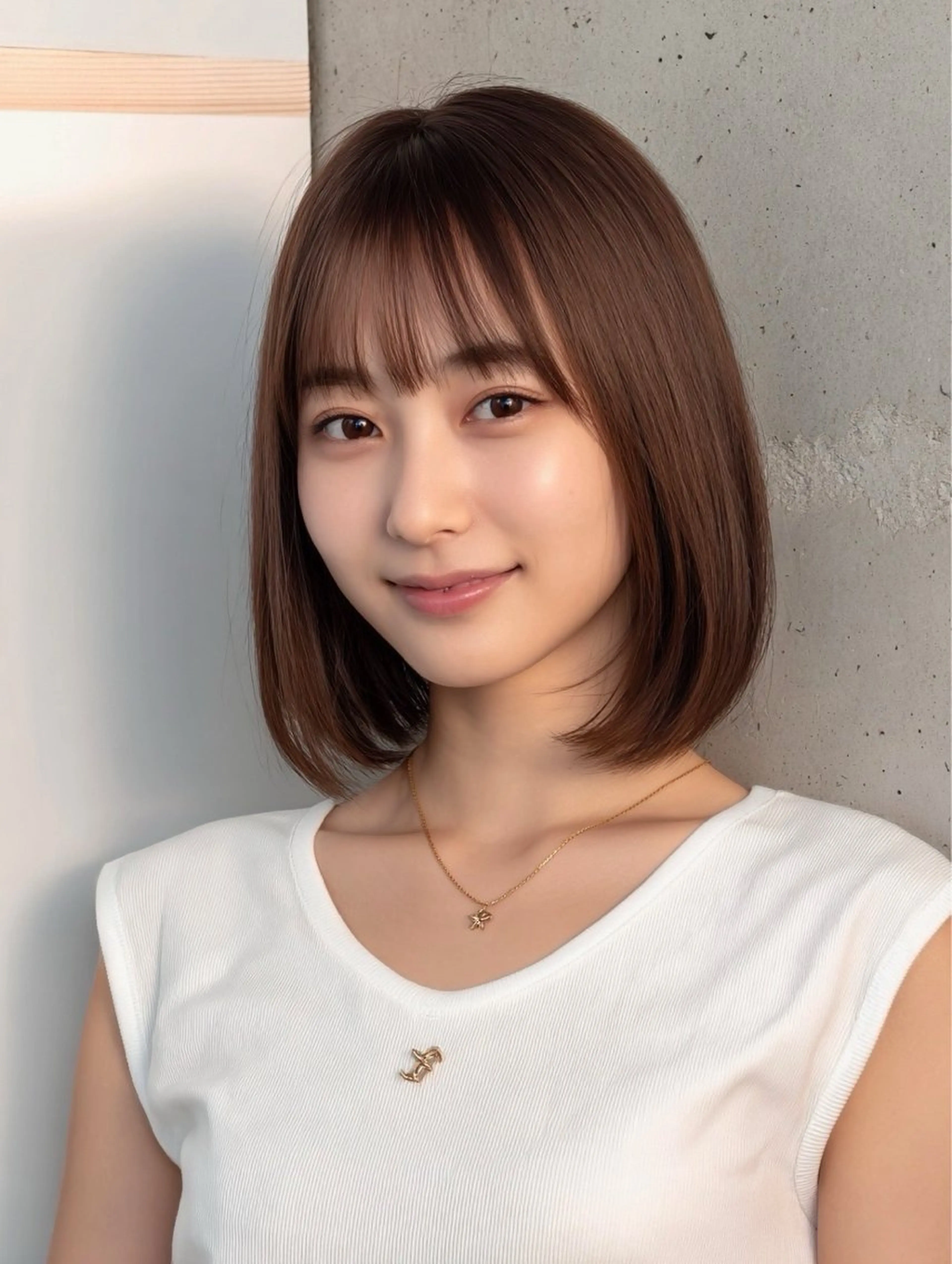 ミディアム カラー ヘアアレンジ カット ヘアカラー トリートメント ヘッドスパ ヘアセット ♦️最強の似合わせ ♦️店長/高橋のヘアスタイル