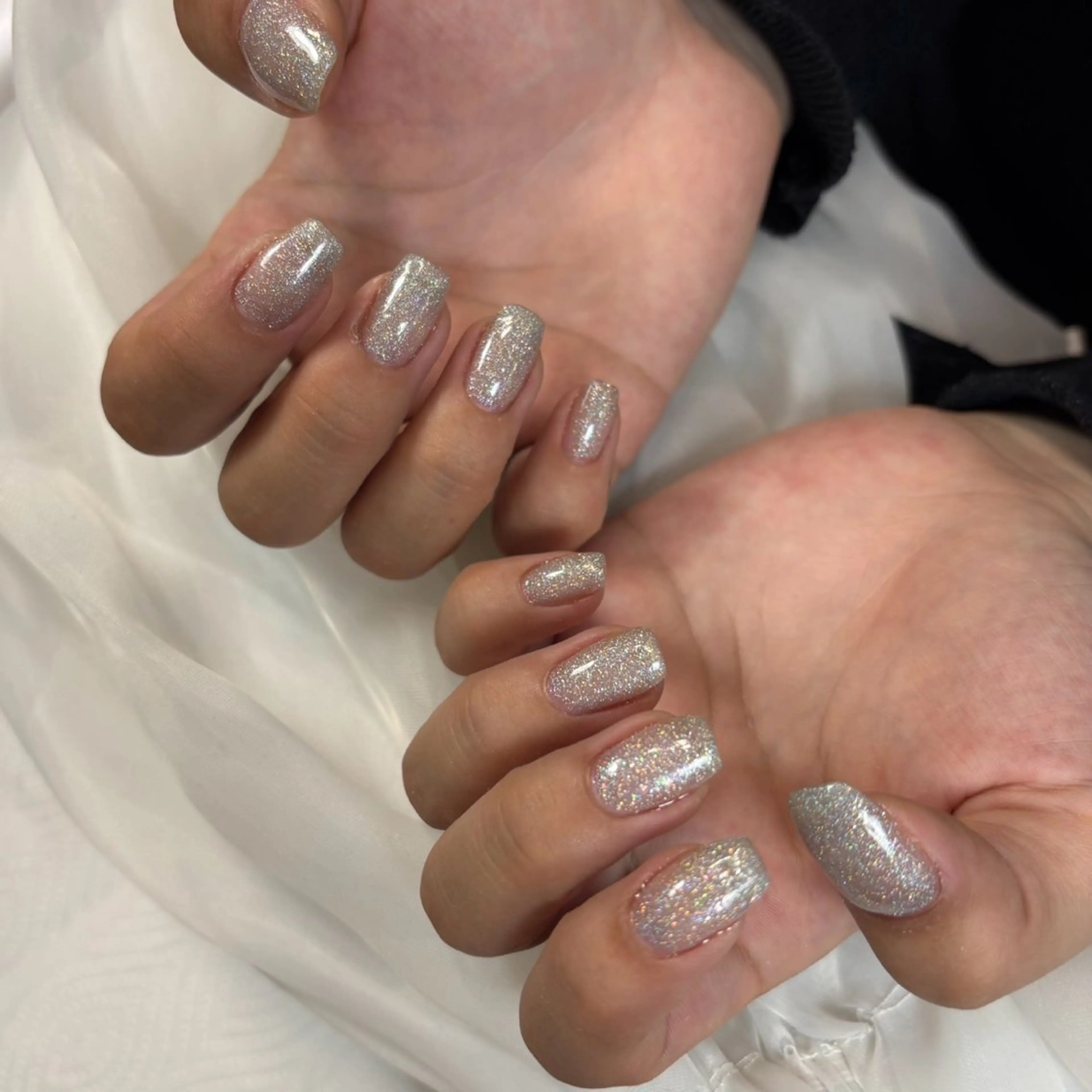 ネイル キラキラネイル ラメ(グリッター) ワンカラーネイル ハンドネイル Petit maisonのネイルデザイン