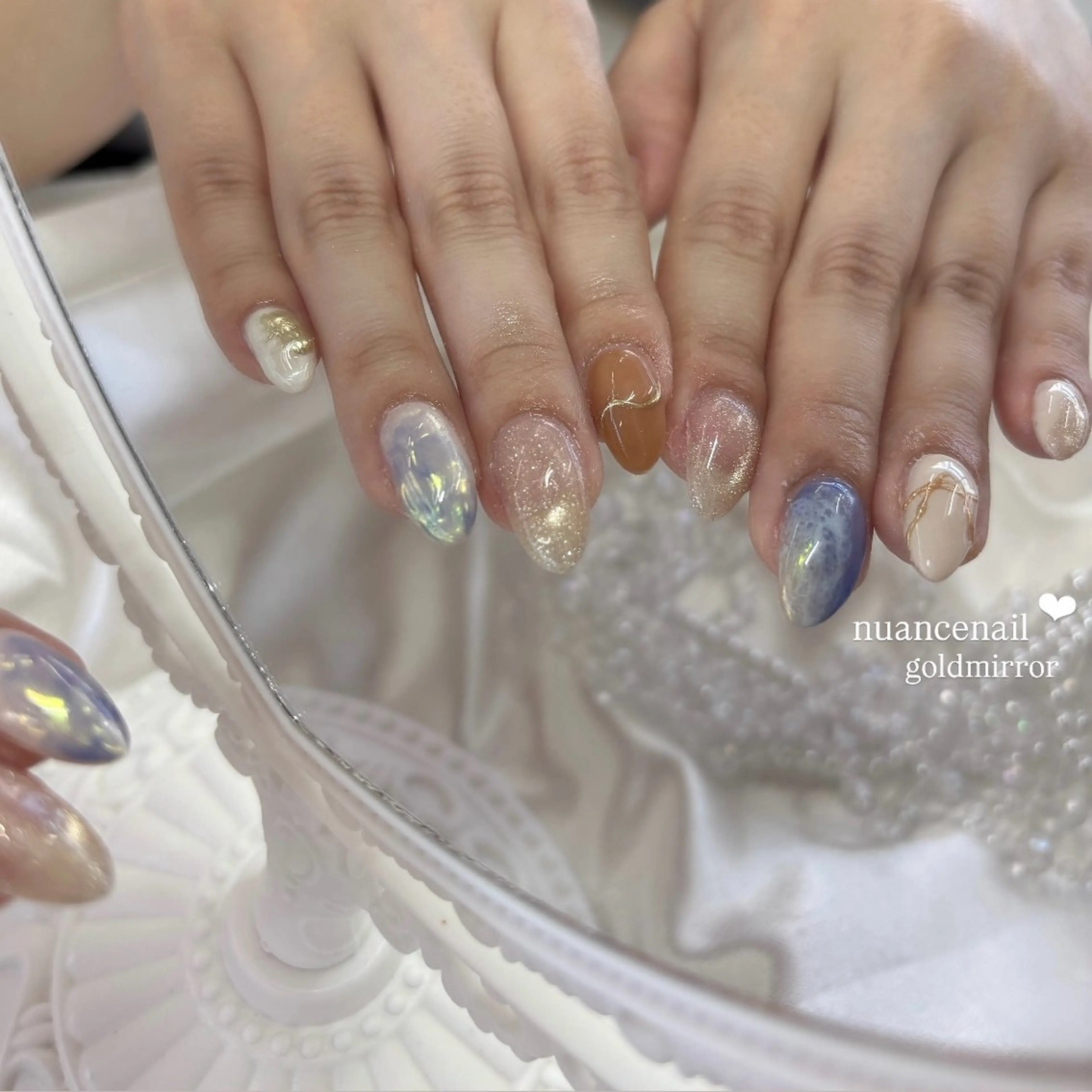 ネイル ニュアンスネイル Basic川越店 Jr 琉衣のネイルデザイン