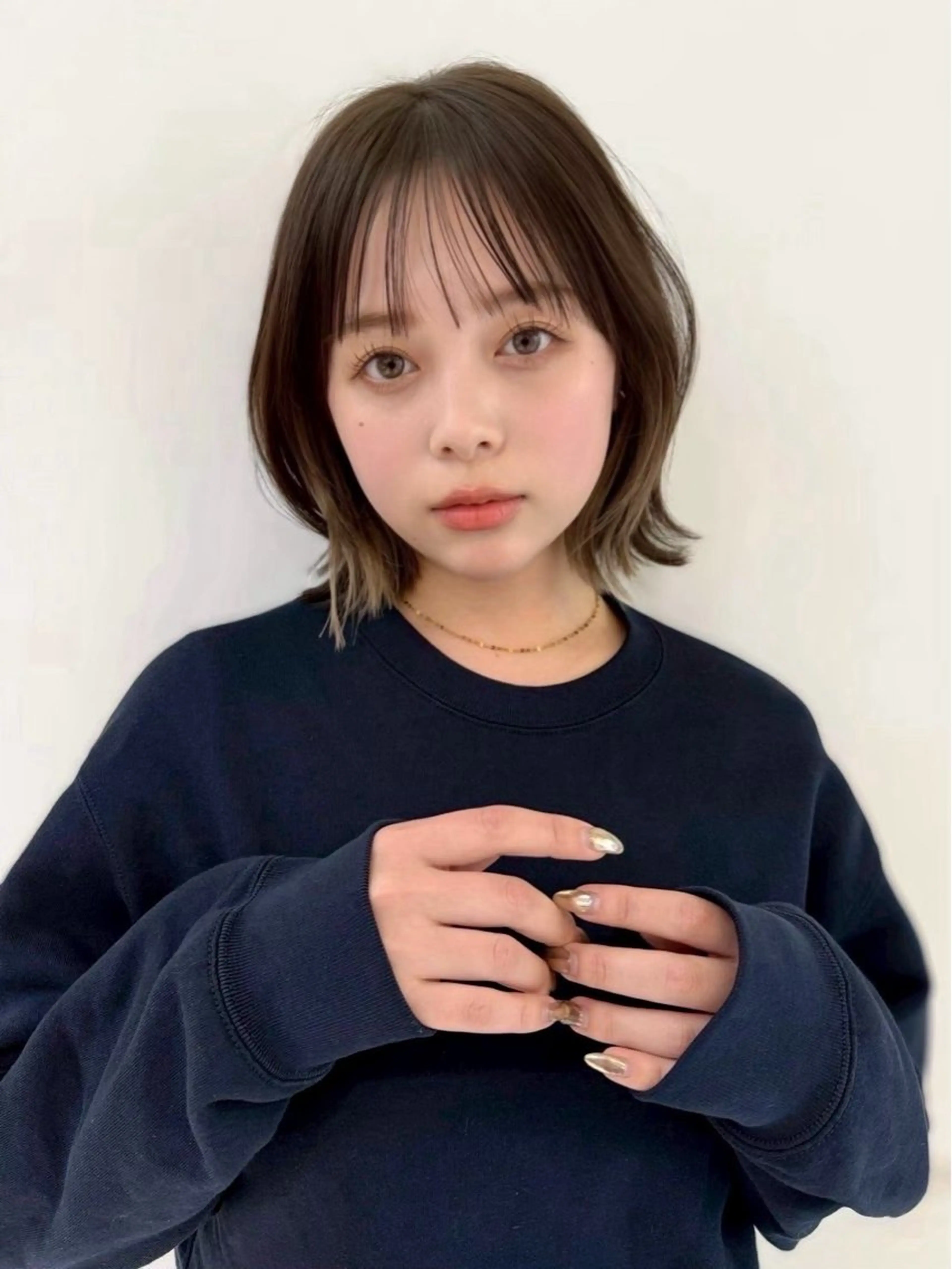 カット+ブリーチなしダブルカラーの写真