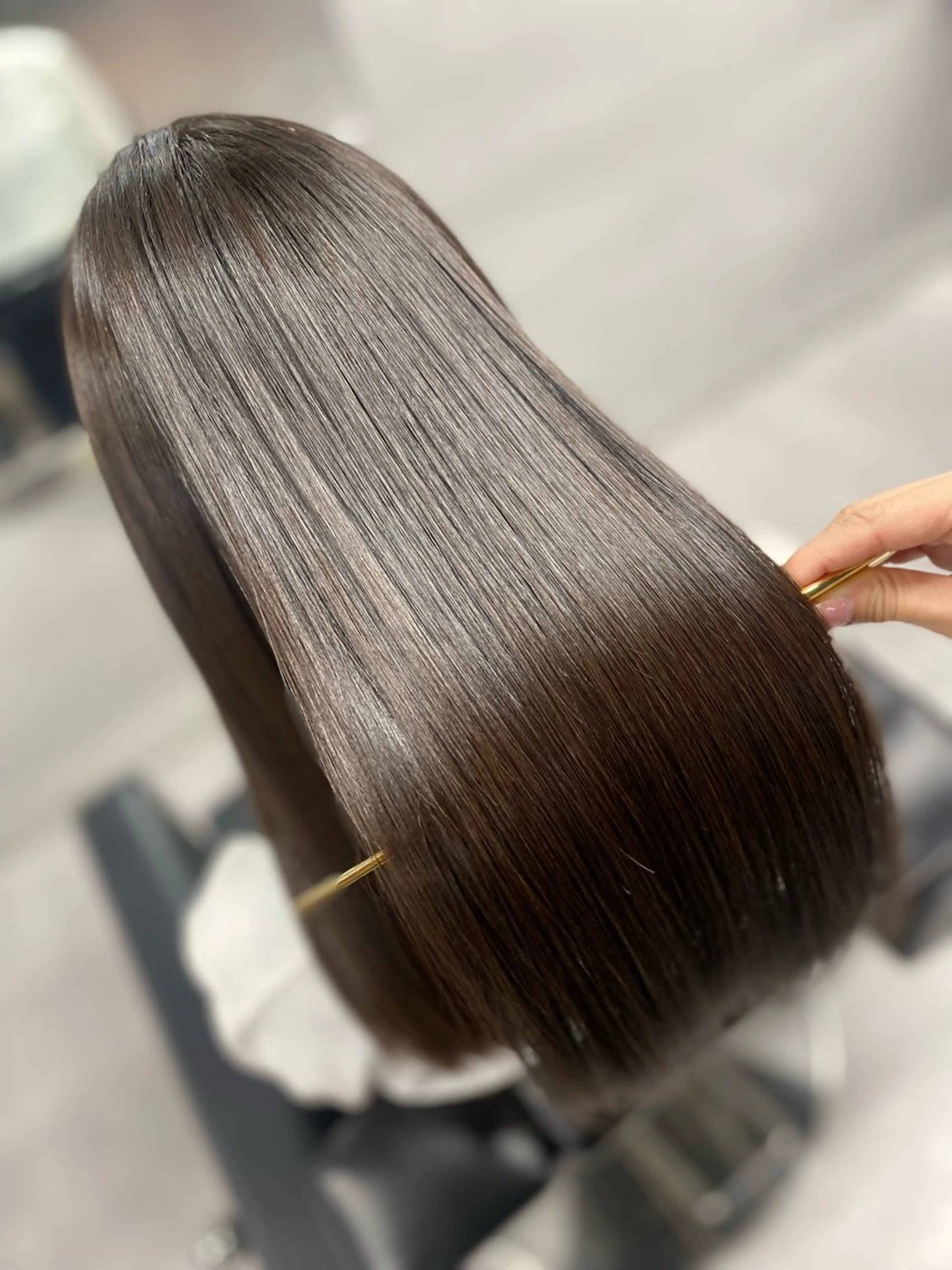 セミロング カット 縮毛矯正 トリートメント 艶髪/縮毛矯正 🫧辻野海羽のヘアスタイル