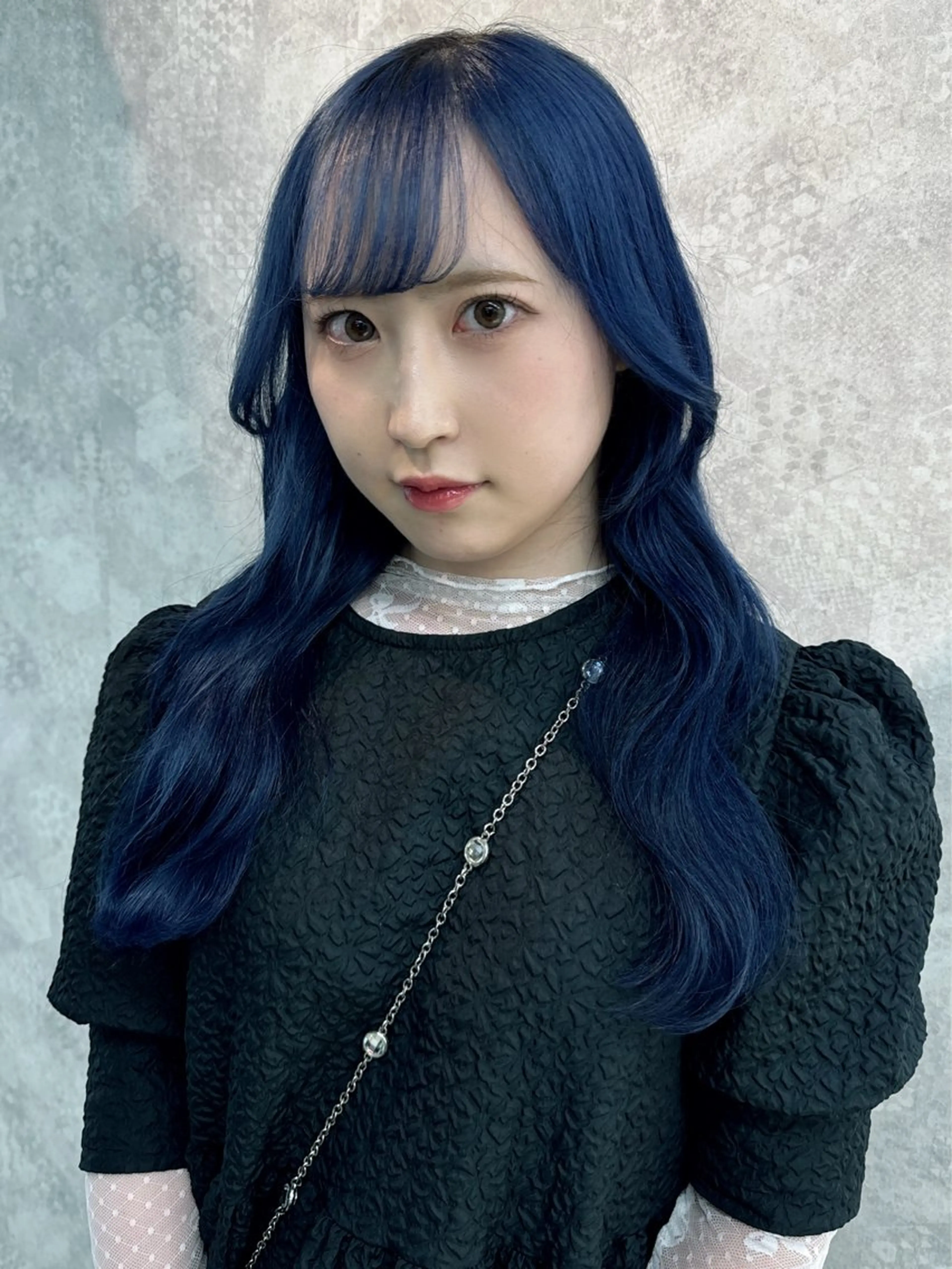 ロング カラー ヘアアレンジ ヘアカラー トリートメント ヘアセット 韓国レイヤーカット/ 儚げカラーチナツのヘアスタイル