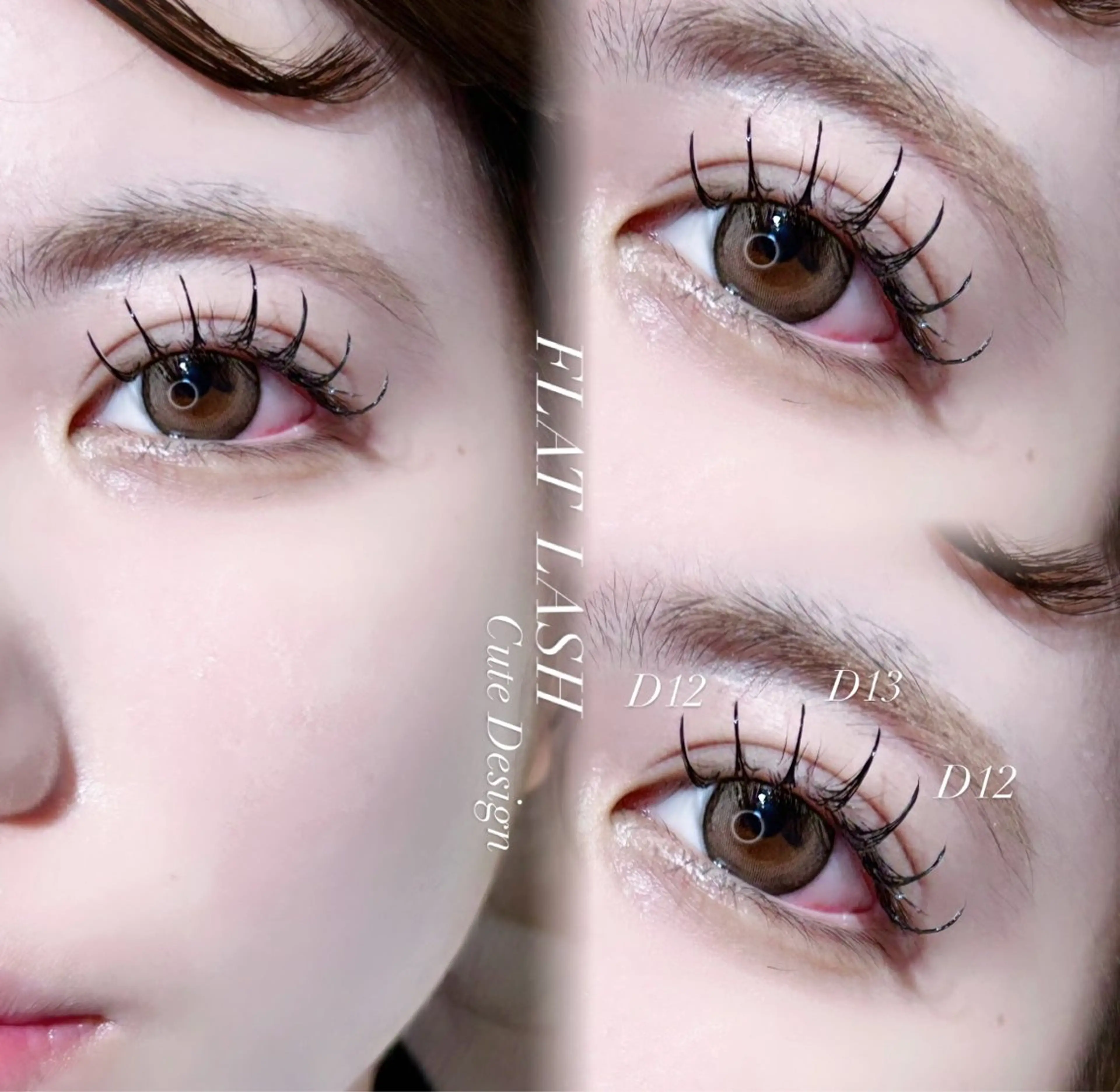 マツエク・マツパ 束感まつ毛 フラットラッシュ 韓国風マツエク Crebia🍒 mizukiのマツエク・マツパデザイン