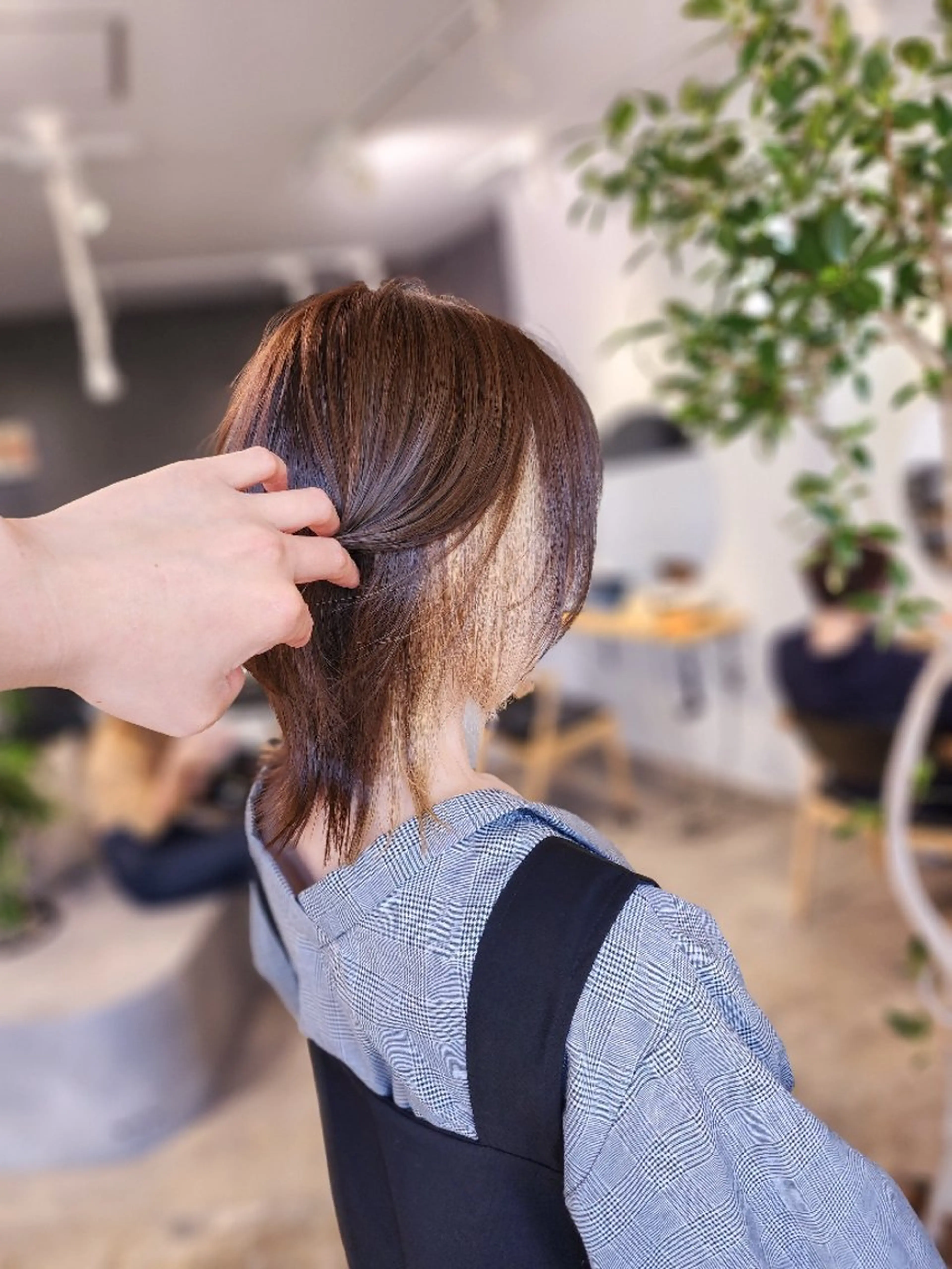 ミディアム カラー 金田 拓也のヘアスタイル