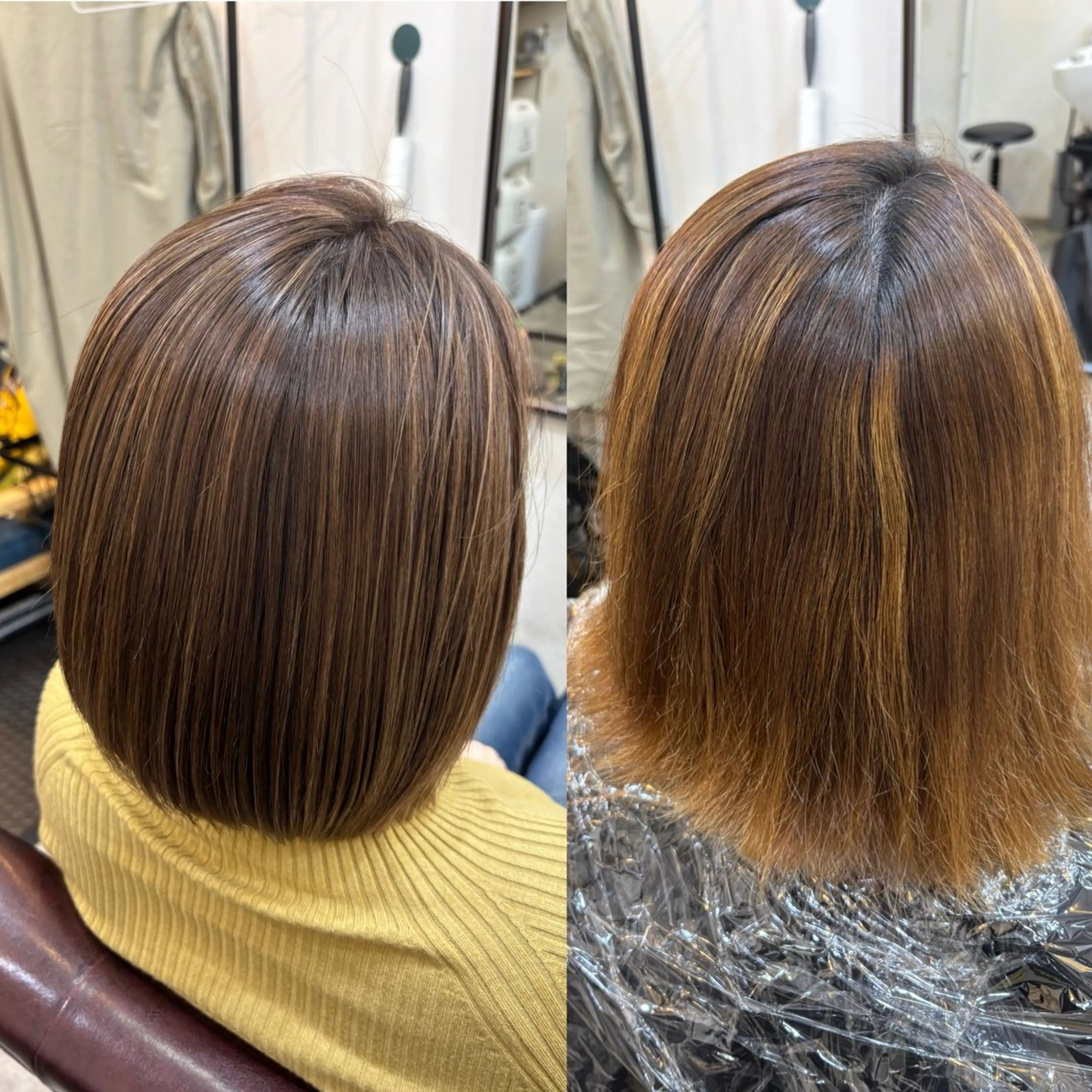 ショート カラー ハイライトカラー ハイライト 髪質改善 トリートメント カット ヘアカラー トリートメント SUN GLOW  サングロウ所属・水素トリートメント／ 髪質改善/ナカノメのヘアスタイル