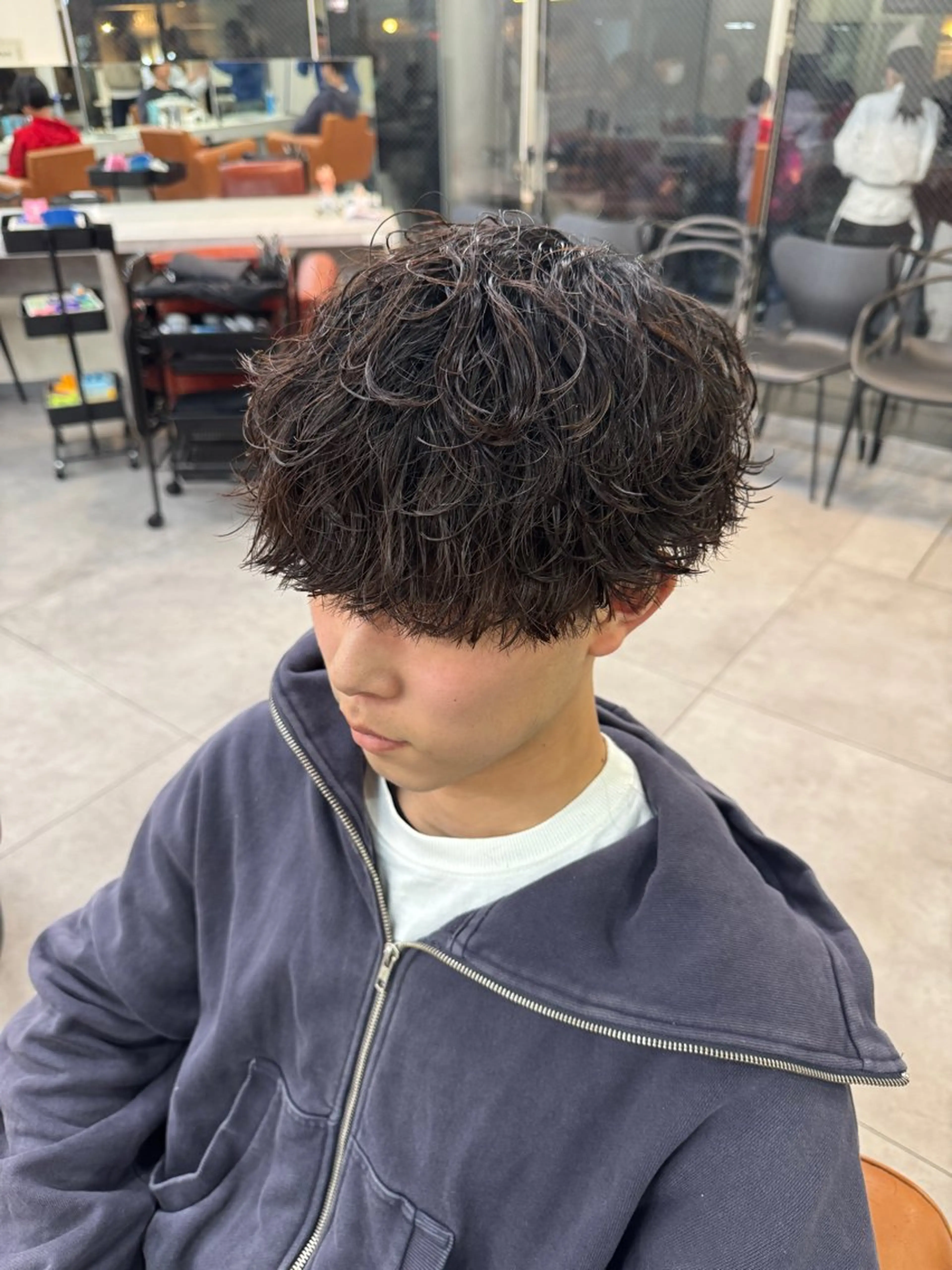 パーマ メンズ 京都駅/メンズサロン 山田司のヘアスタイル