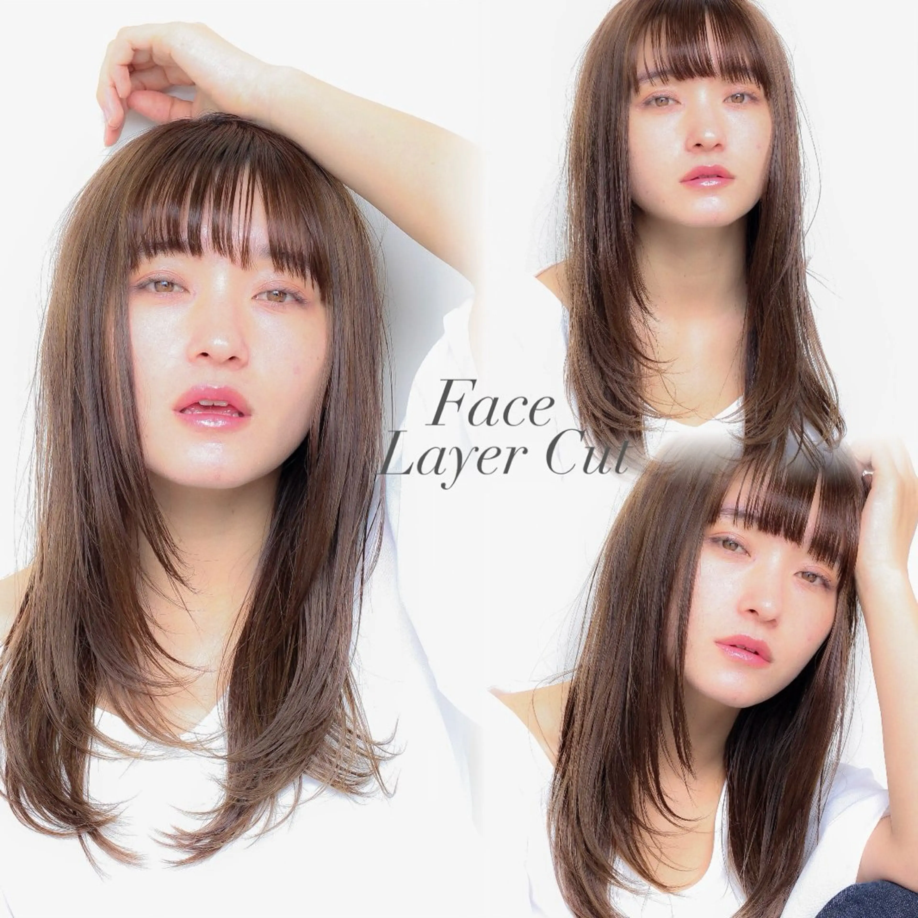 セミロング カラー 透明感カラー 顔まわりレイヤー 顔周りカット 髪質改善 レイヤーカット 顔周りレイヤー/ボブ 銀座✨中野まさひろのヘアスタイル