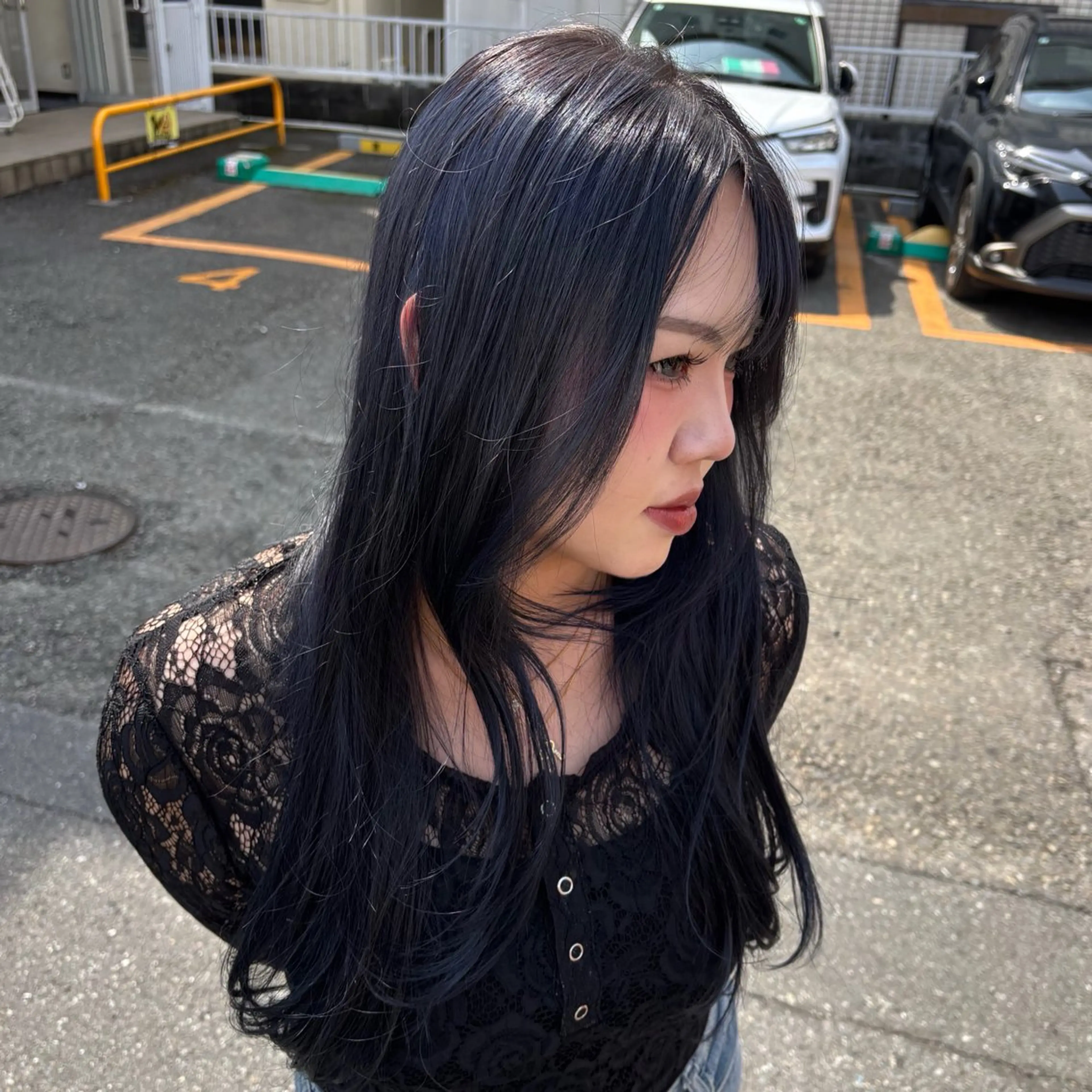 ロング カット ヘアカラー 🎀ハイトーン/ 艶カラー/夕月🎀のヘアスタイル