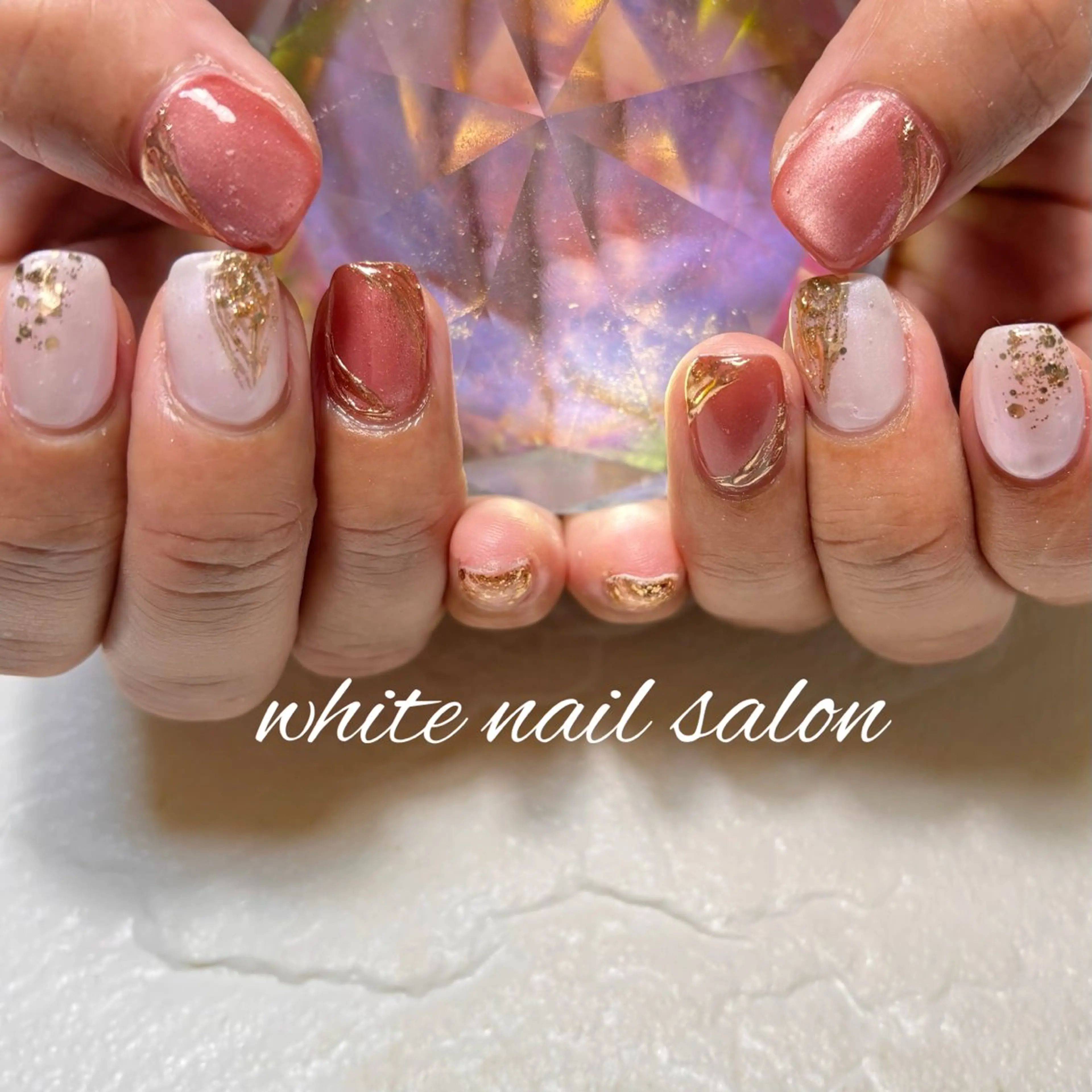 ネイル フットネイル ラメ(グリッター) ハンドネイル white nail salonのネイルデザイン