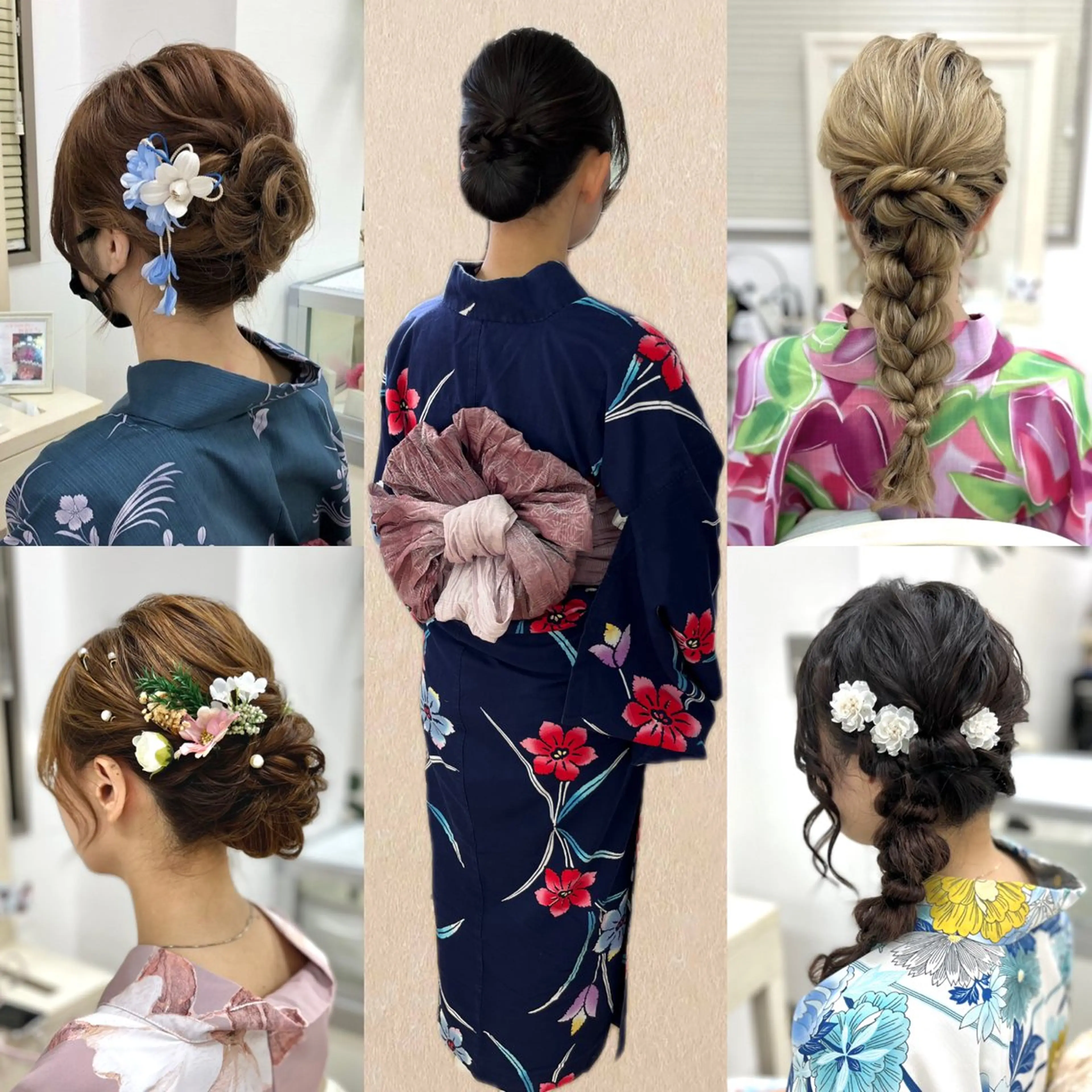 👘ヘアセット＋浴衣着付¥7000《イベント•花火大会》 ※早朝料金別途有り、着付けのみ別クーポン有の写真