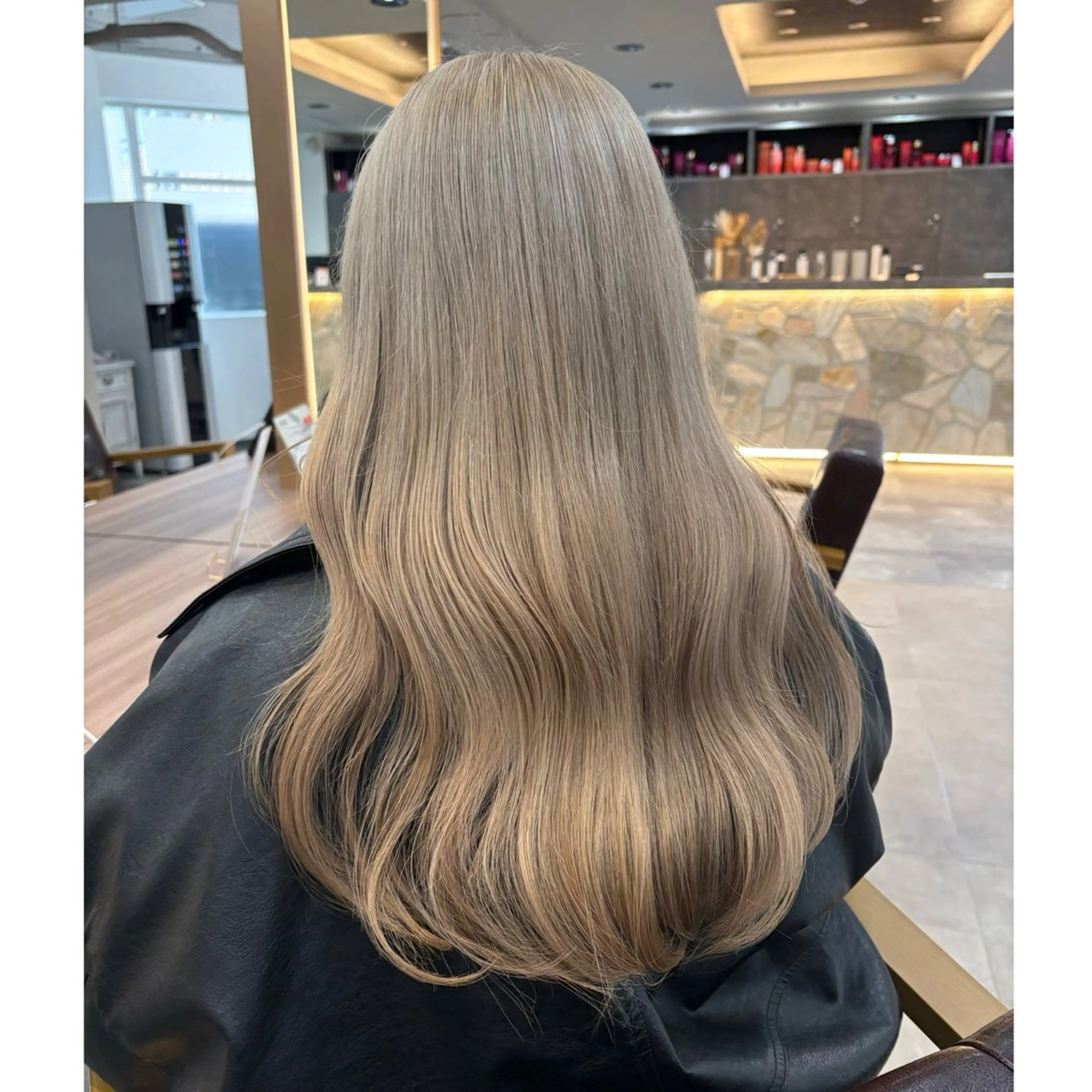 ロング カット ヘアカラー トリートメント 韓国レイヤー/透明感 ♡YUUNAのヘアスタイル